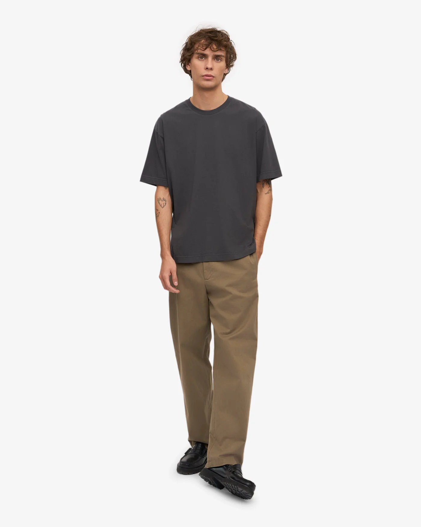 Colorful Standard Oversized Organic Tee - Lava Grey - Image 5