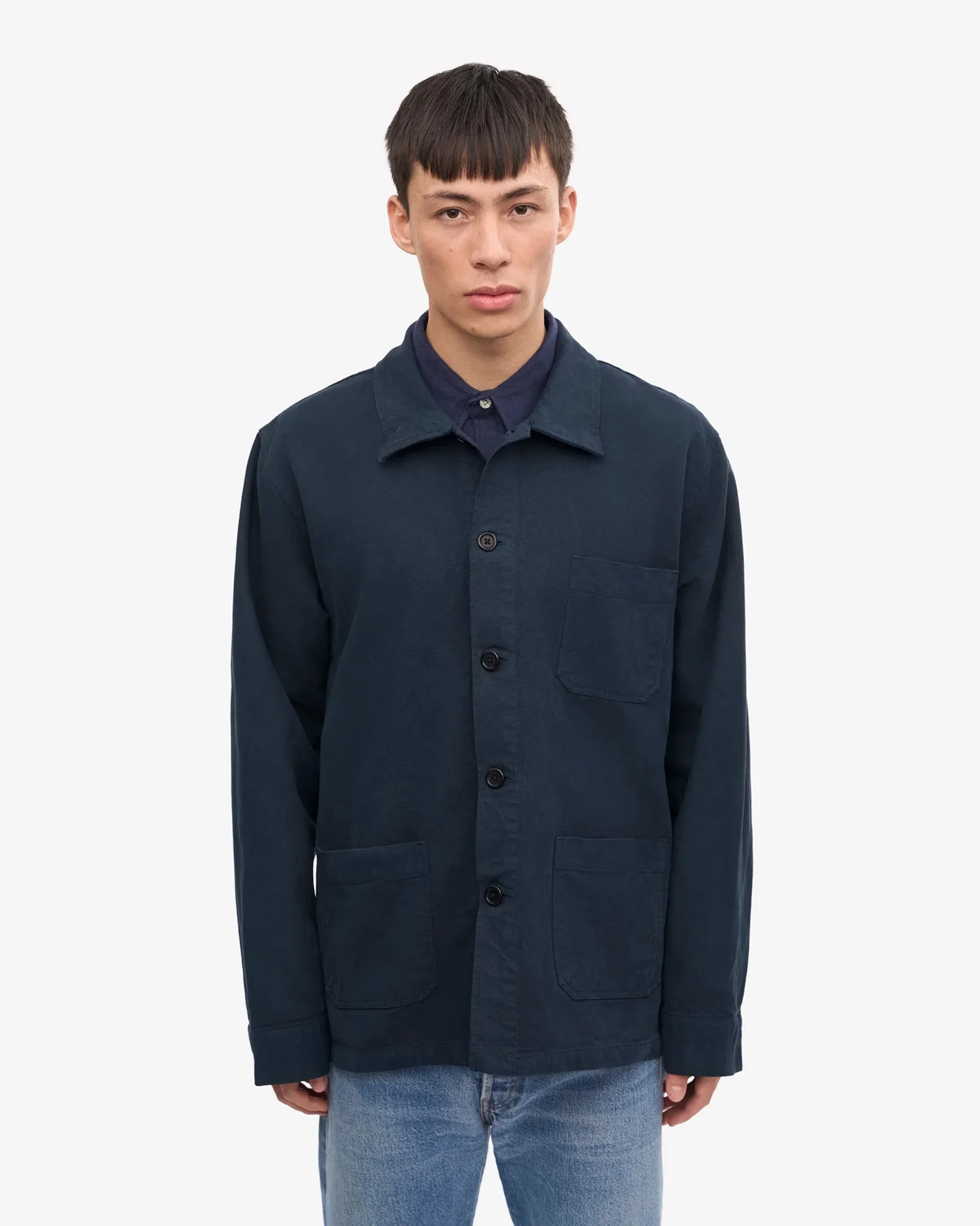 Colorful Standard Organic Workwear Jacket - Navy Blue