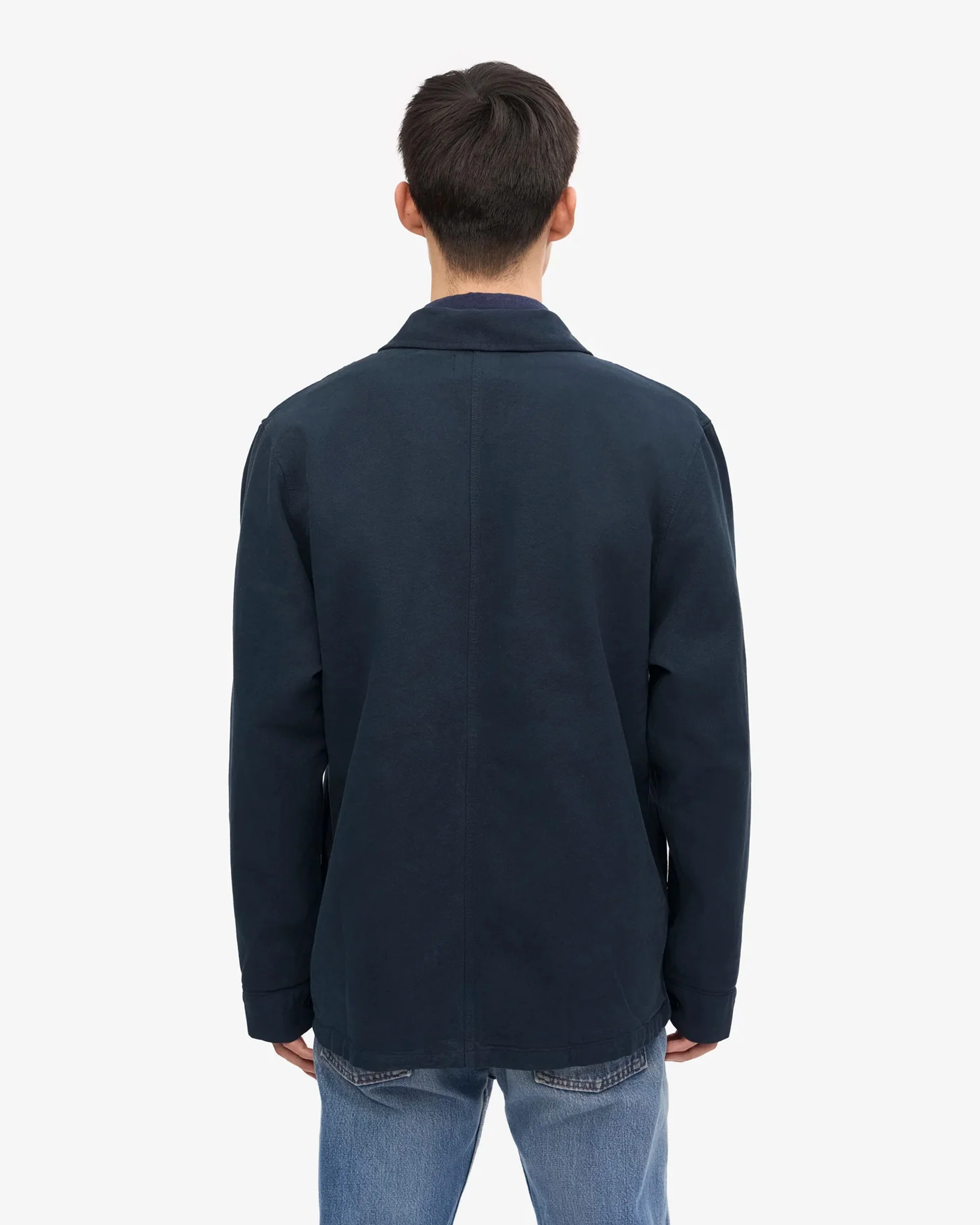 Colorful Standard Organic Workwear Jacket - Navy Blue - Image 4
