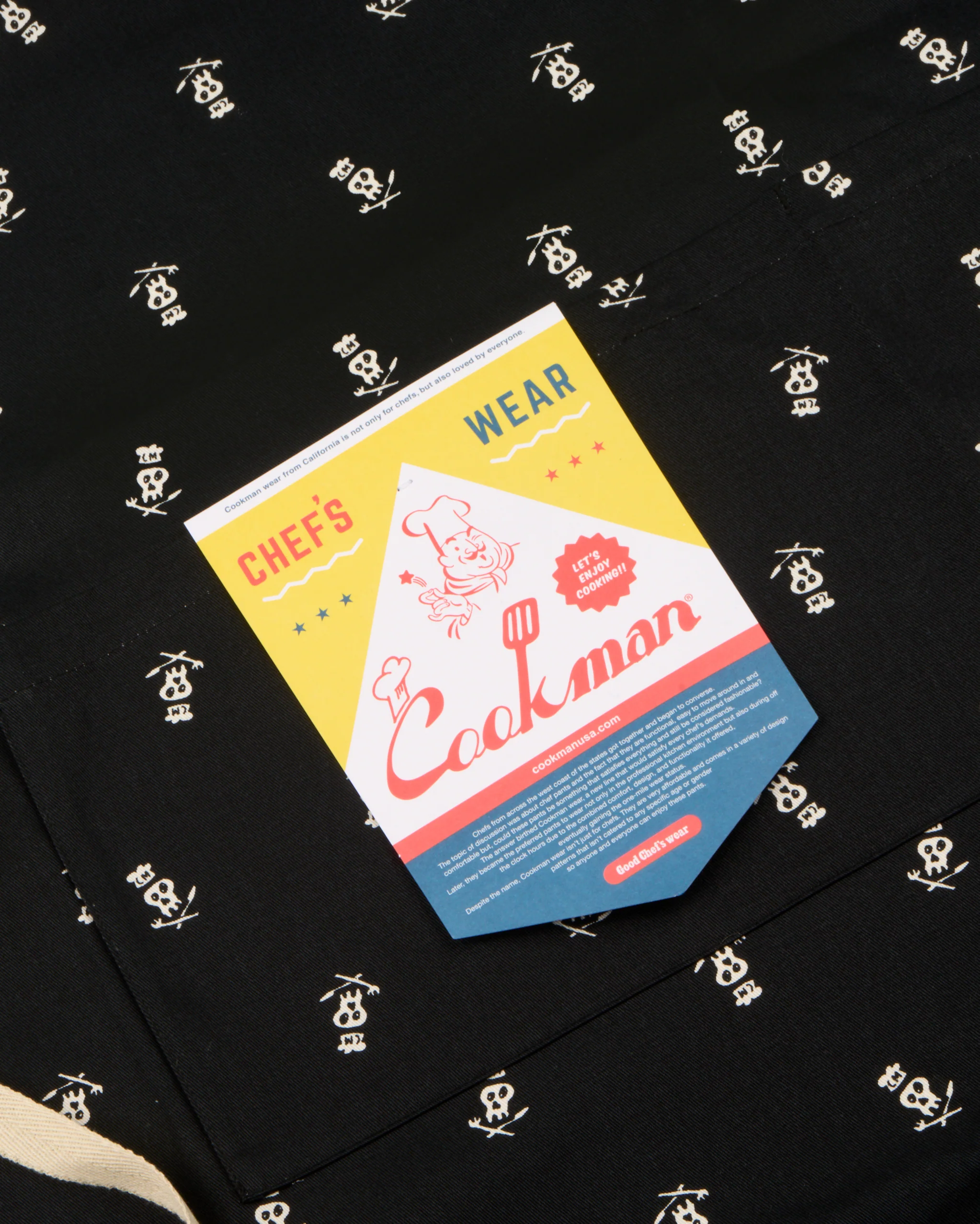 Cookman Wide Pocket Skull Apron - Black - Image 2