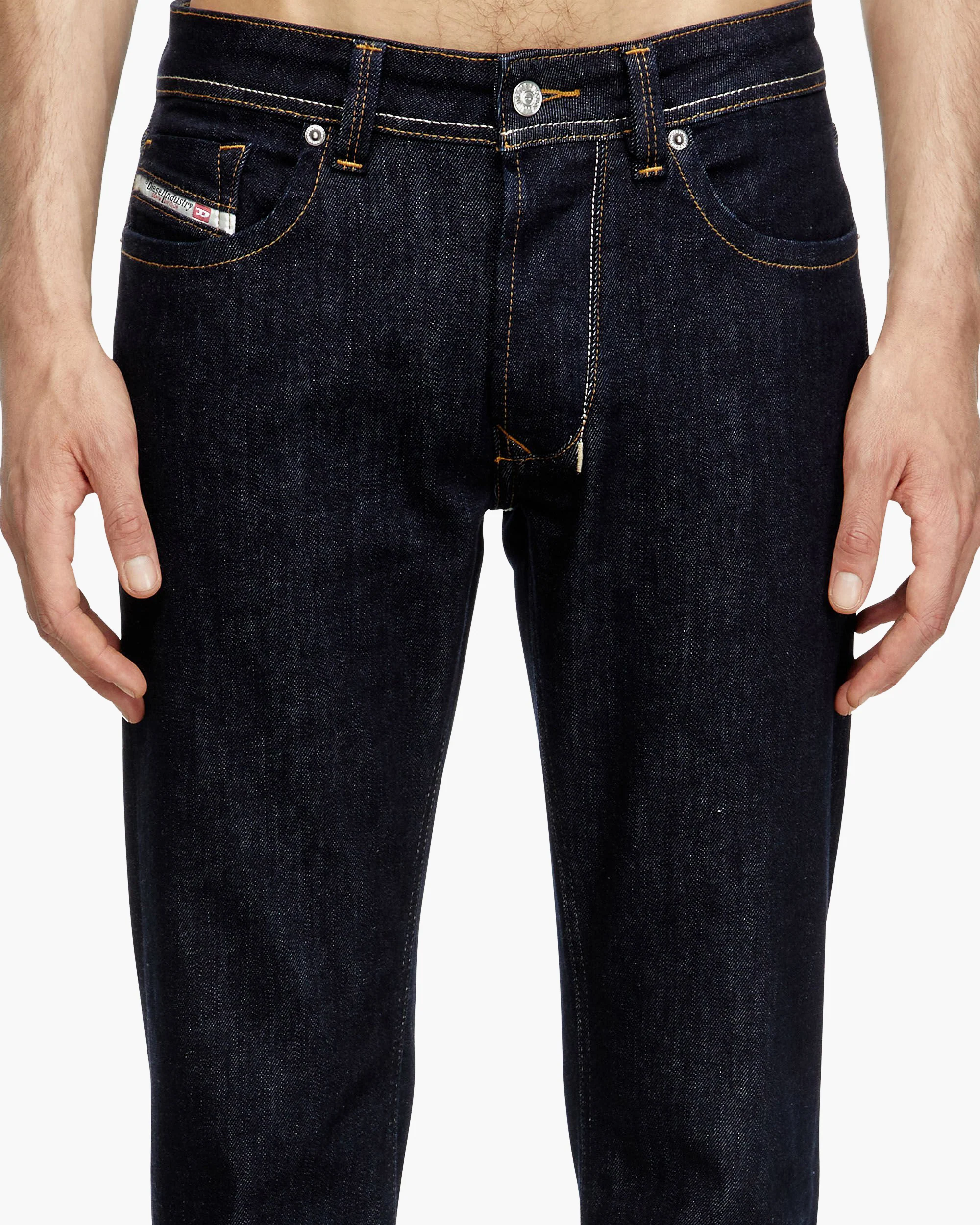 Diesel 1985 Larkee Straight Fit Mens Jeans - 0DBEJ / Dark Blue - Image 3