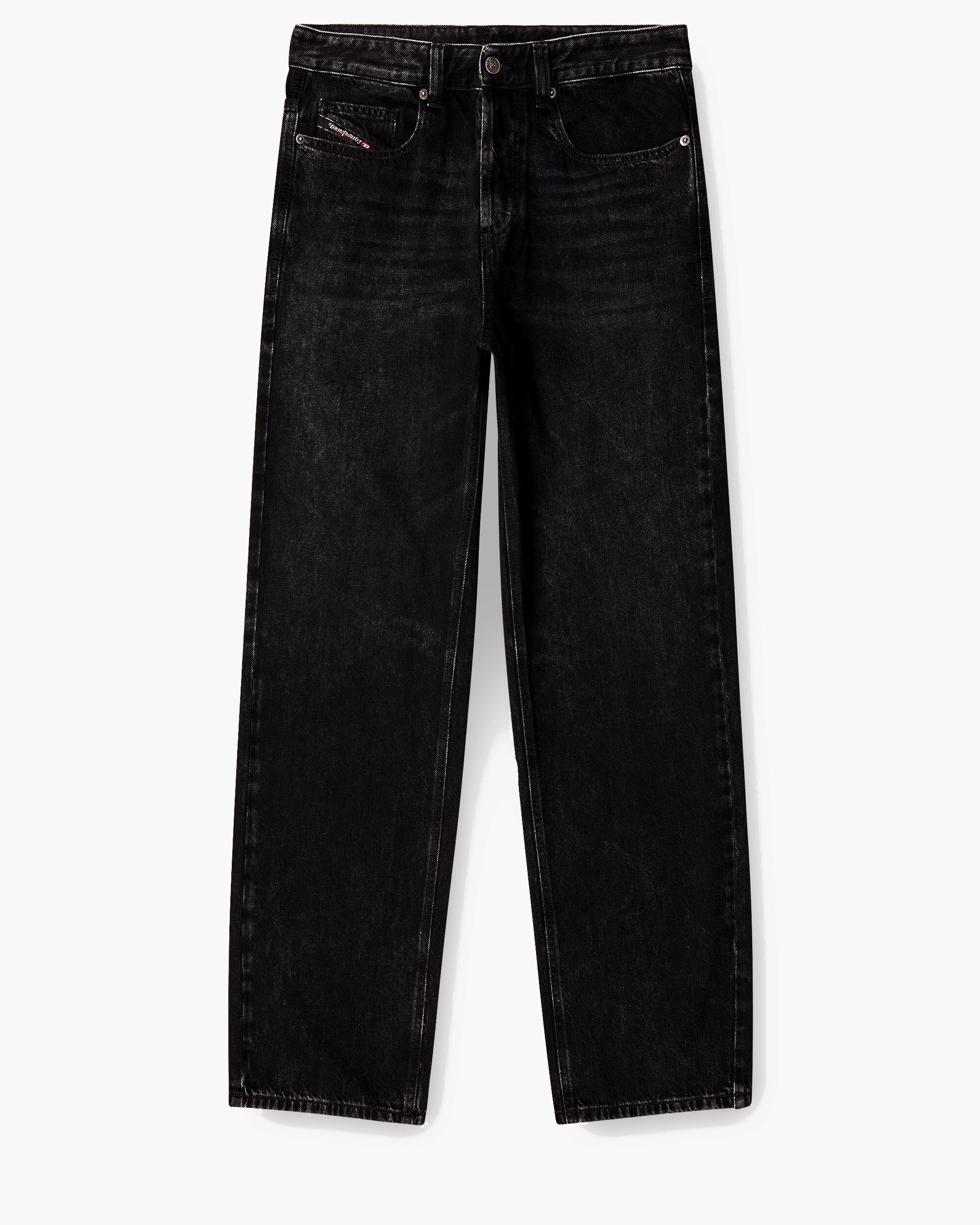 Diesel 2001 D-Macro Relaxed Wide Leg Mens Jeans - 09P09 / Black - Image 5
