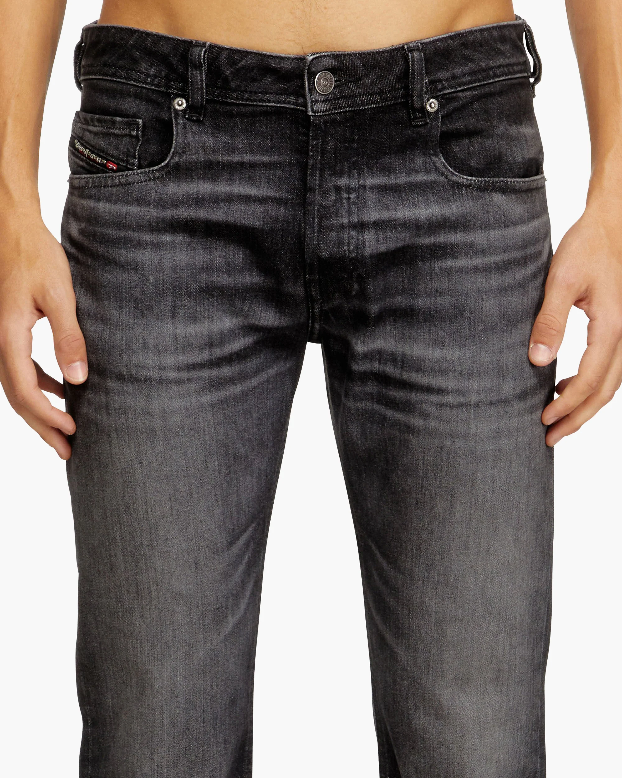 Diesel 2007 Zatiny Bootcut Mens Jeans - 09N48 / Black / Dark Grey - Image 3