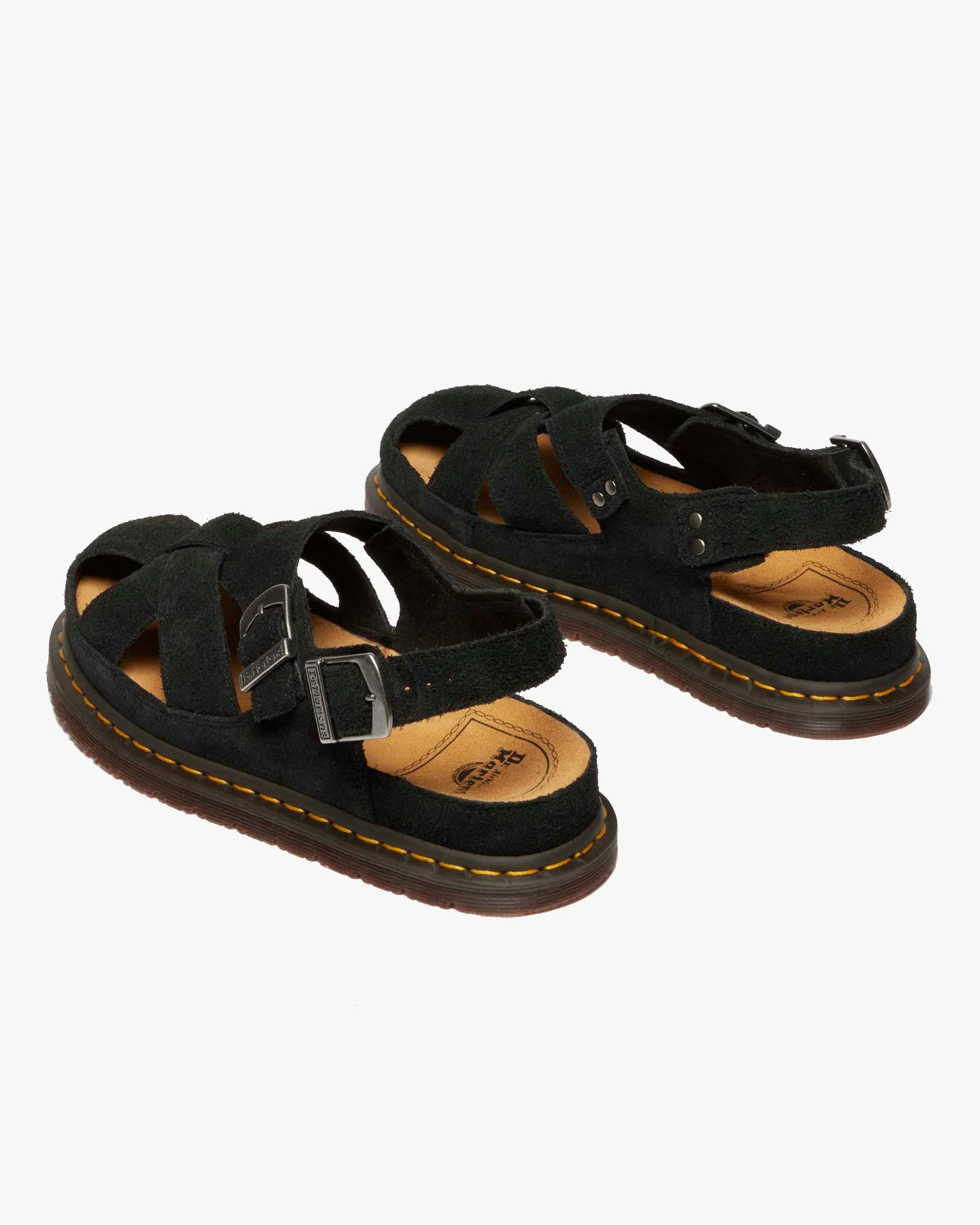 Dr Martens Archive Plush Suede Fisherman Sandals - Black - Image 6