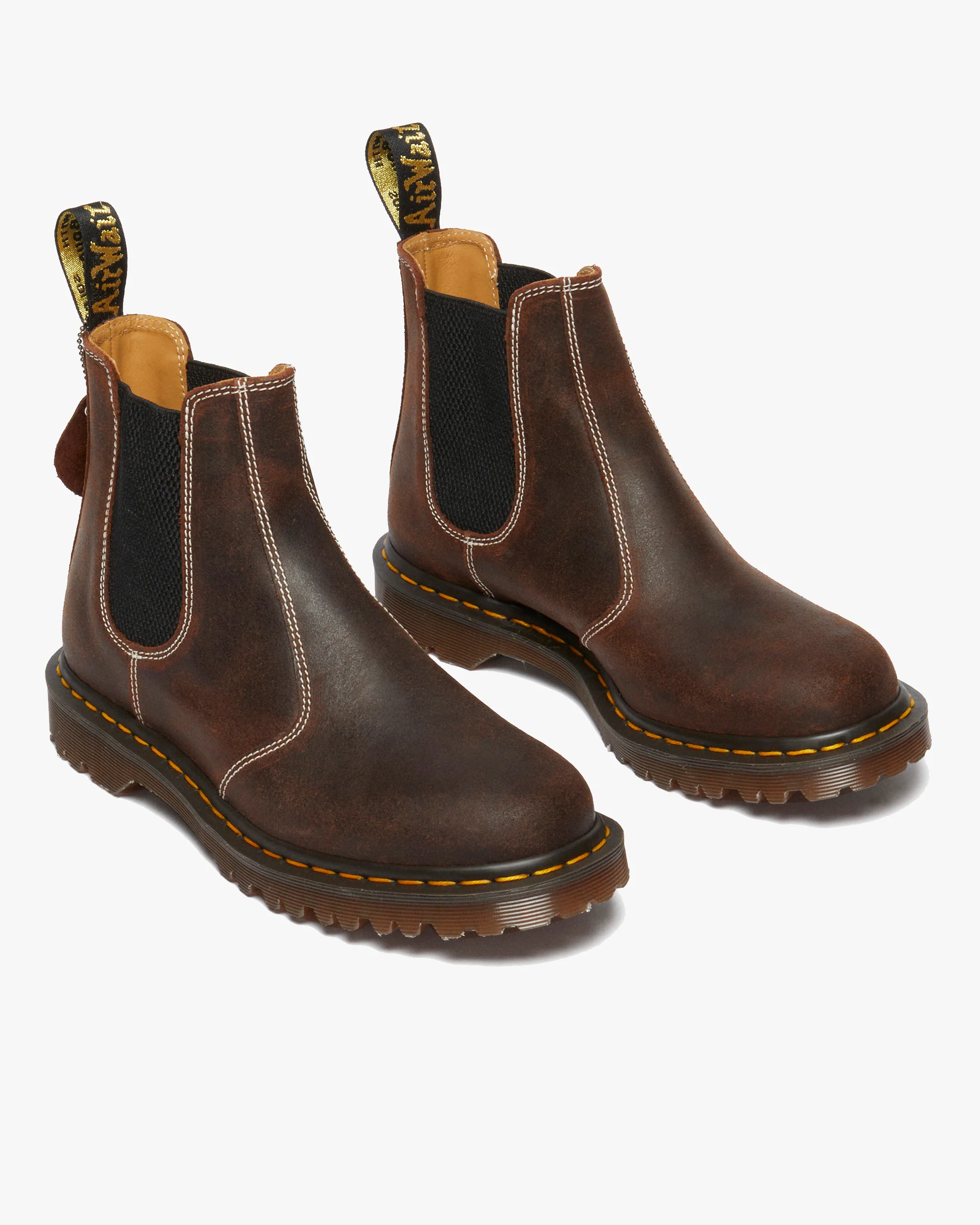 Dr Martens Made In England 2976 Chelsea Boots - Rustic Brown Wax Commander - Image 5