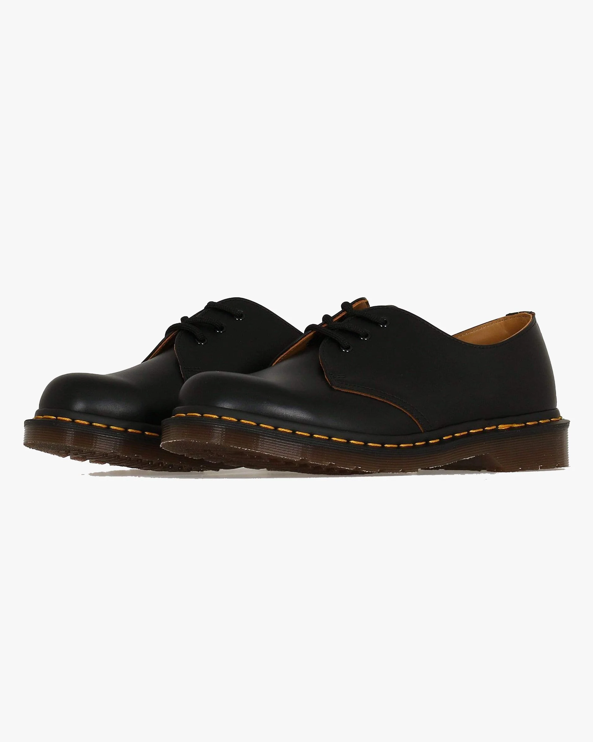 Dr Martens Made In England Vintage 1461 Shoes - Black Quilon - Image 3