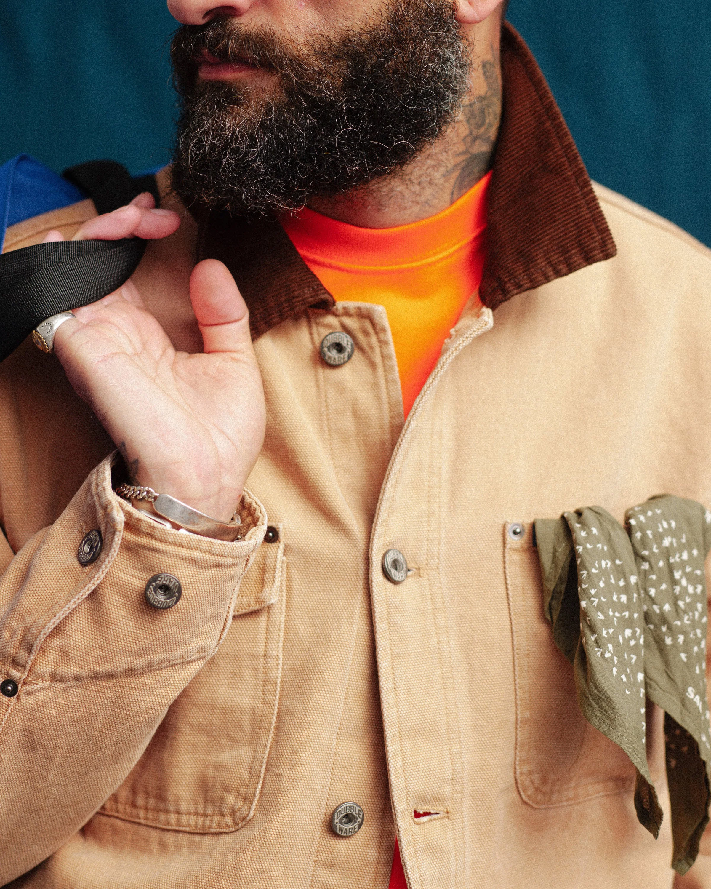 Dubbleware Crowell Work Jacket - Tan - Image 5