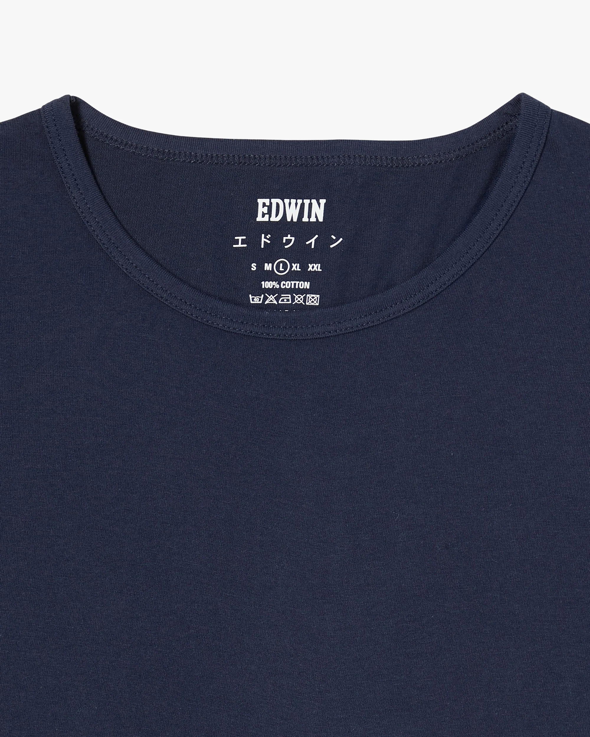 Edwin Double Pack S/S Tees - Navy Blazer - Image 7