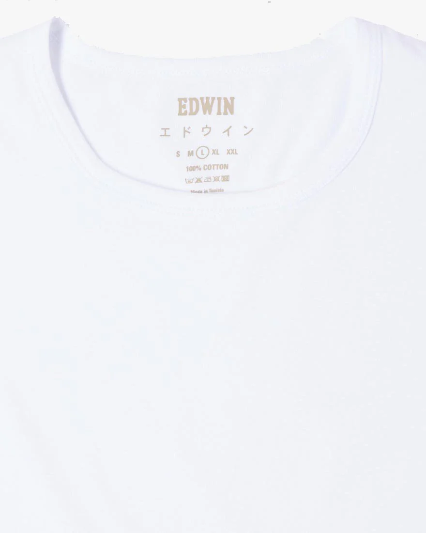 Edwin Double Pack S/S Tees - White - Image 7