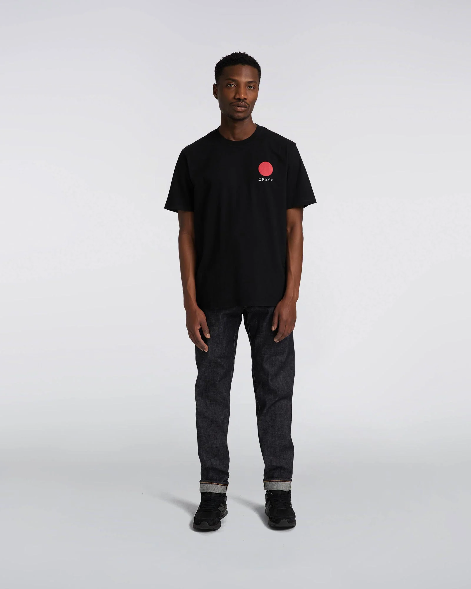 Edwin Japanese Sun Tee - Black - Image 3