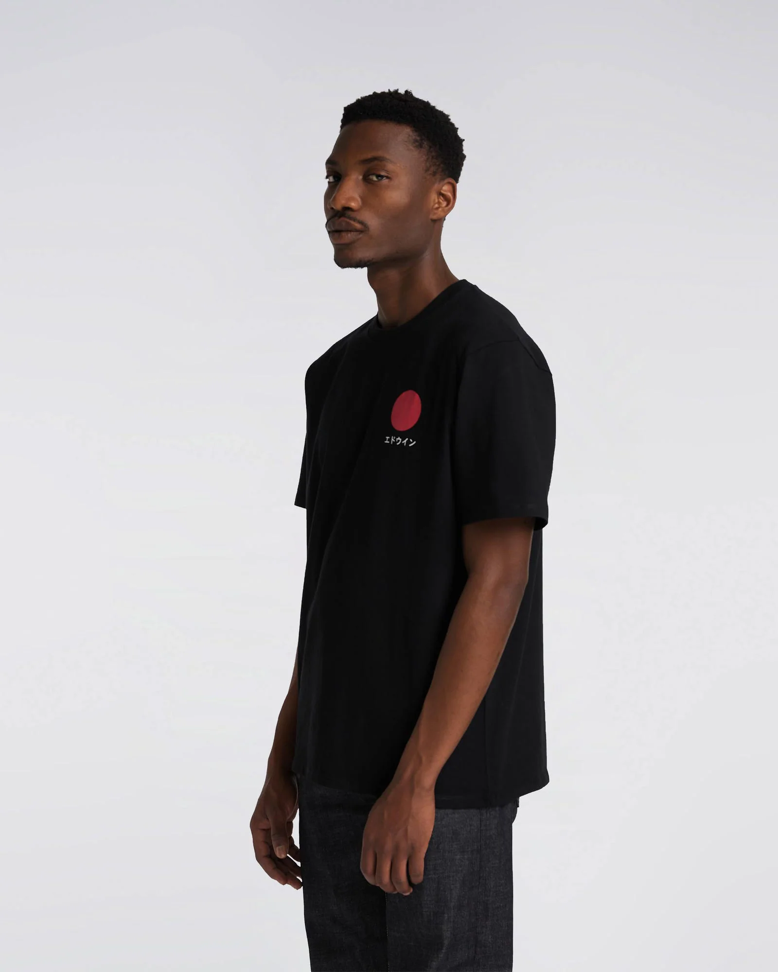 Edwin Japanese Sun Tee - Black - Image 4