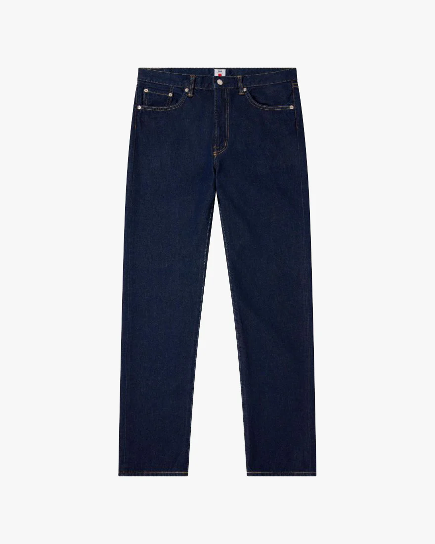 Edwin Made in Japan Regular Straight Mens Jeans - 12.5oz Kaihara Pure Indigo Openend Denim / Blue Rinsed - Image 4