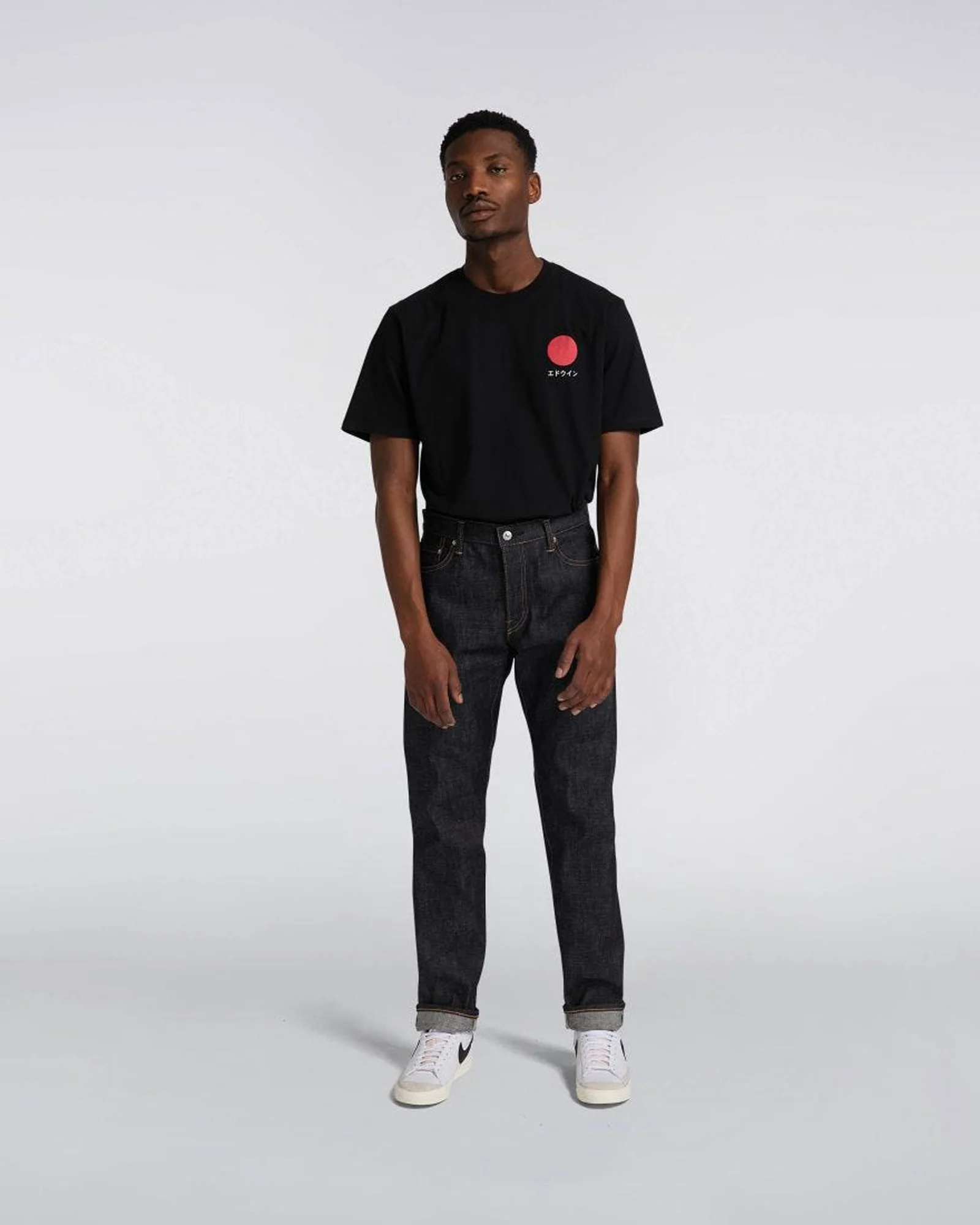 Edwin Made In Japan Regular Tapered Mens Jeans - 13.5oz Kaihara Dark Pure Indigo Rainbow Selvage Denim / Blue Unwashed - Image 3
