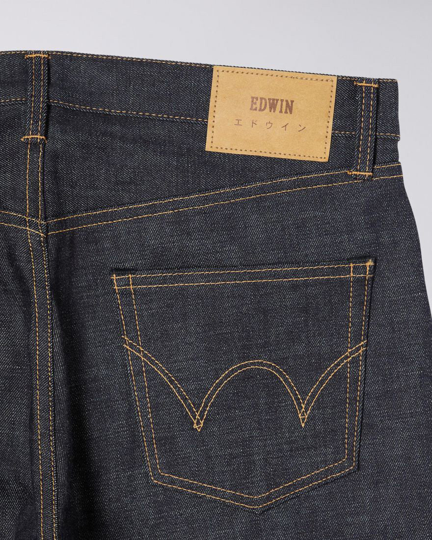 Edwin Made In Japan Regular Tapered Mens Jeans - 13.5oz Kaihara Dark Pure Indigo Rainbow Selvage Denim / Blue Unwashed - Image 7