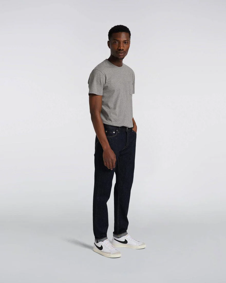 Edwin Made In Japan Regular Tapered Mens Jeans - 14oz Kurabo Recycled Red Selvage Denim / Blue Rinsed - Image 3