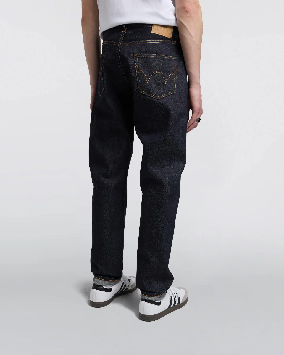 Edwin Made In Japan Regular Tapered Mens Jeans - 14oz Kurabo Recycled Red Selvage Denim / Blue Unwashed - Image 3