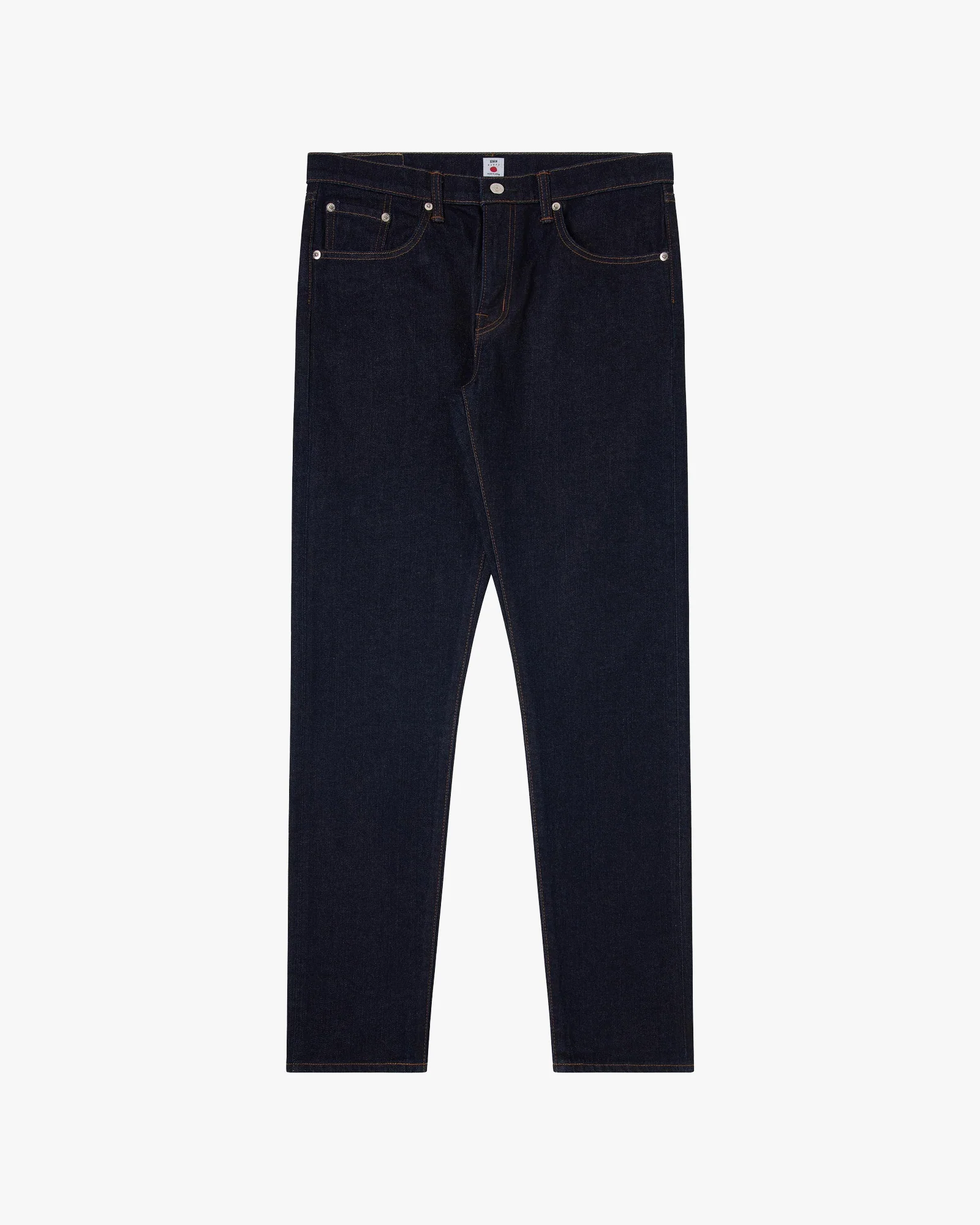 Edwin Made In Japan Slim Tapered Mens Jeans - 13oz Kaihara Pure Indigo Stretch Denim / Blue Rinsed - Image 4