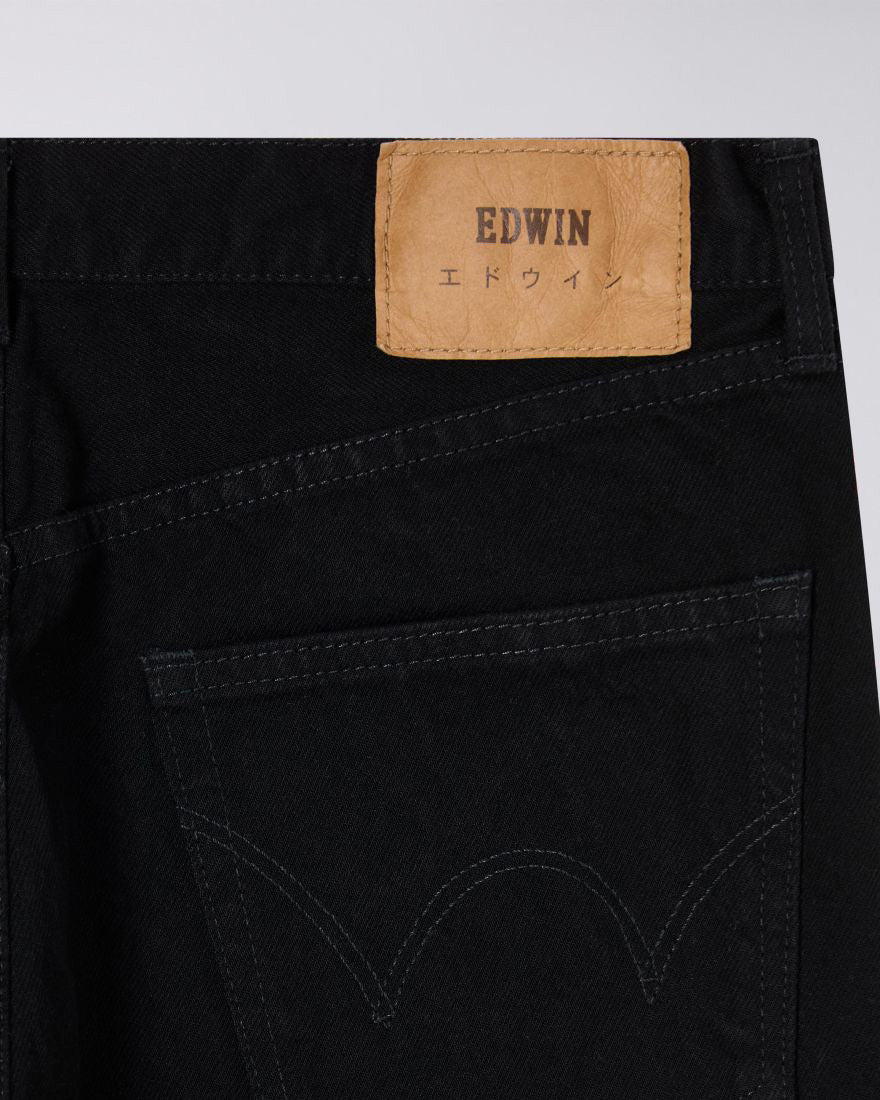 Edwin Made In Japan Slim Tapered Mens Jeans - 13oz Kaihara Right Hand Denim / Black Unwashed - Image 5
