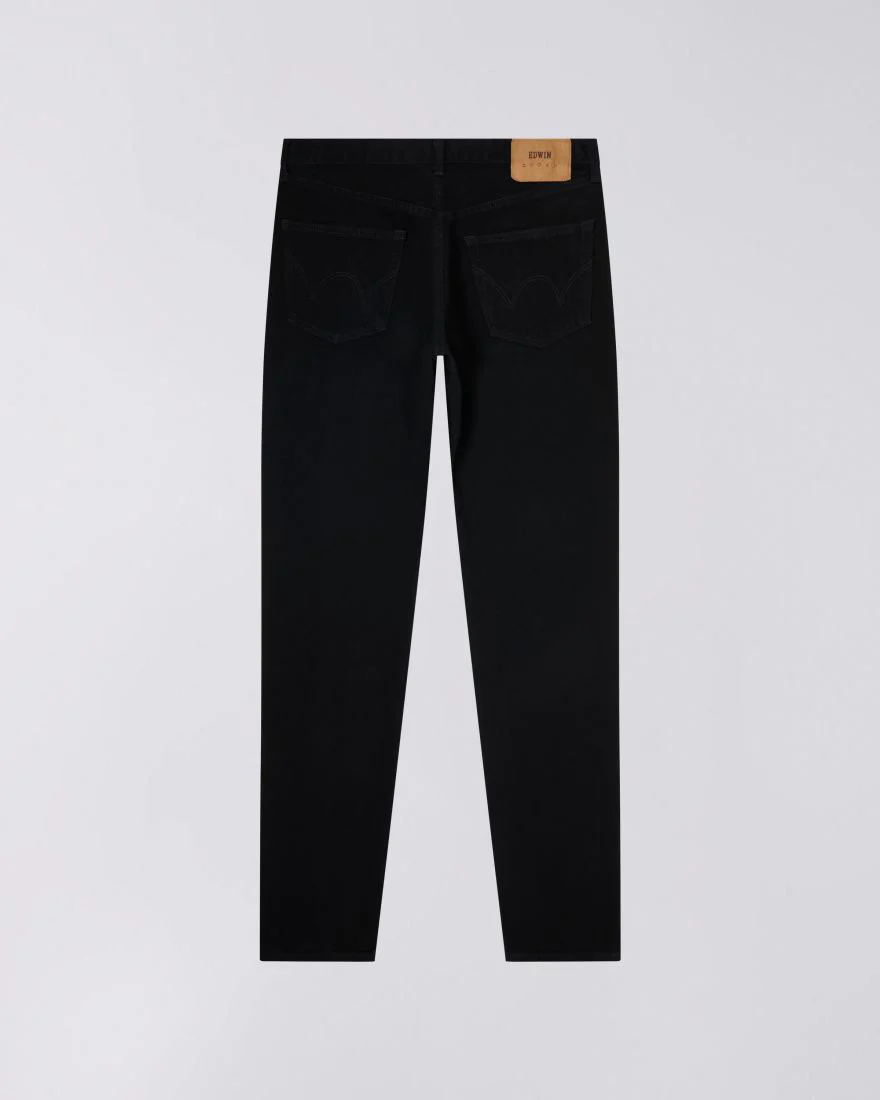 Edwin Made In Japan Slim Tapered Mens Jeans - 13oz Kaihara Right Hand Denim / Black Unwashed - Image 7