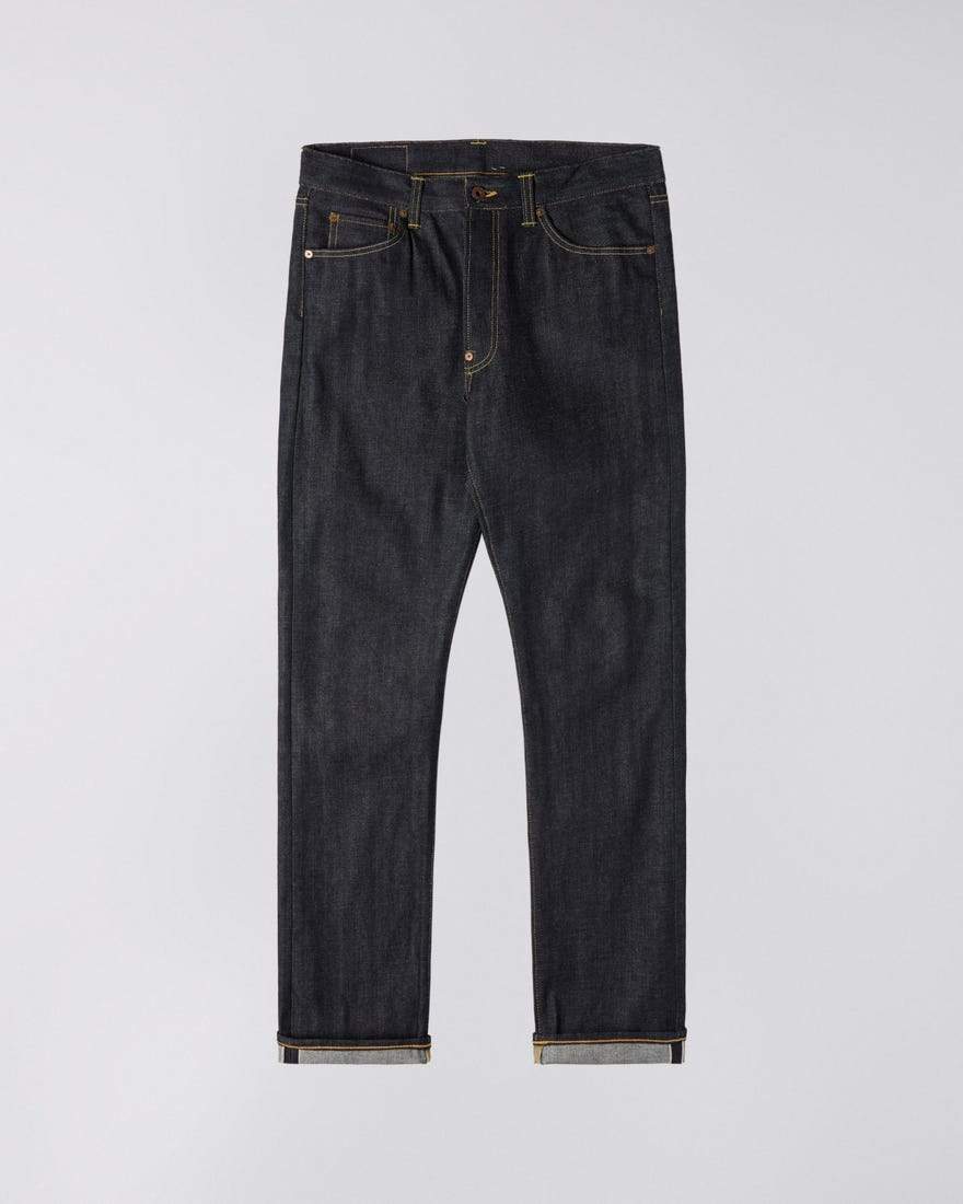 Edwin Nashville Loose Mens Jeans - 14oz Red Listed Selvage Denim / Blue Unwashed - Image 8