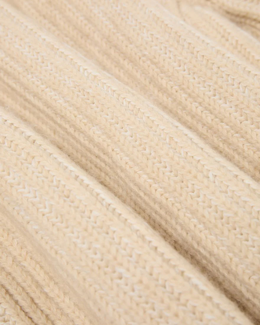 Edwin Roni High Collar Sweater - Beige - Image 2