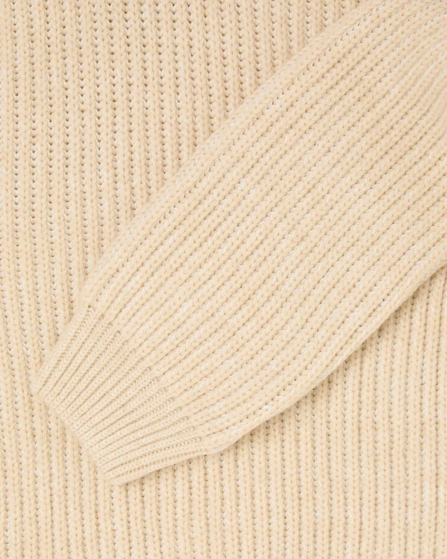Edwin Roni High Collar Sweater - Beige - Image 4