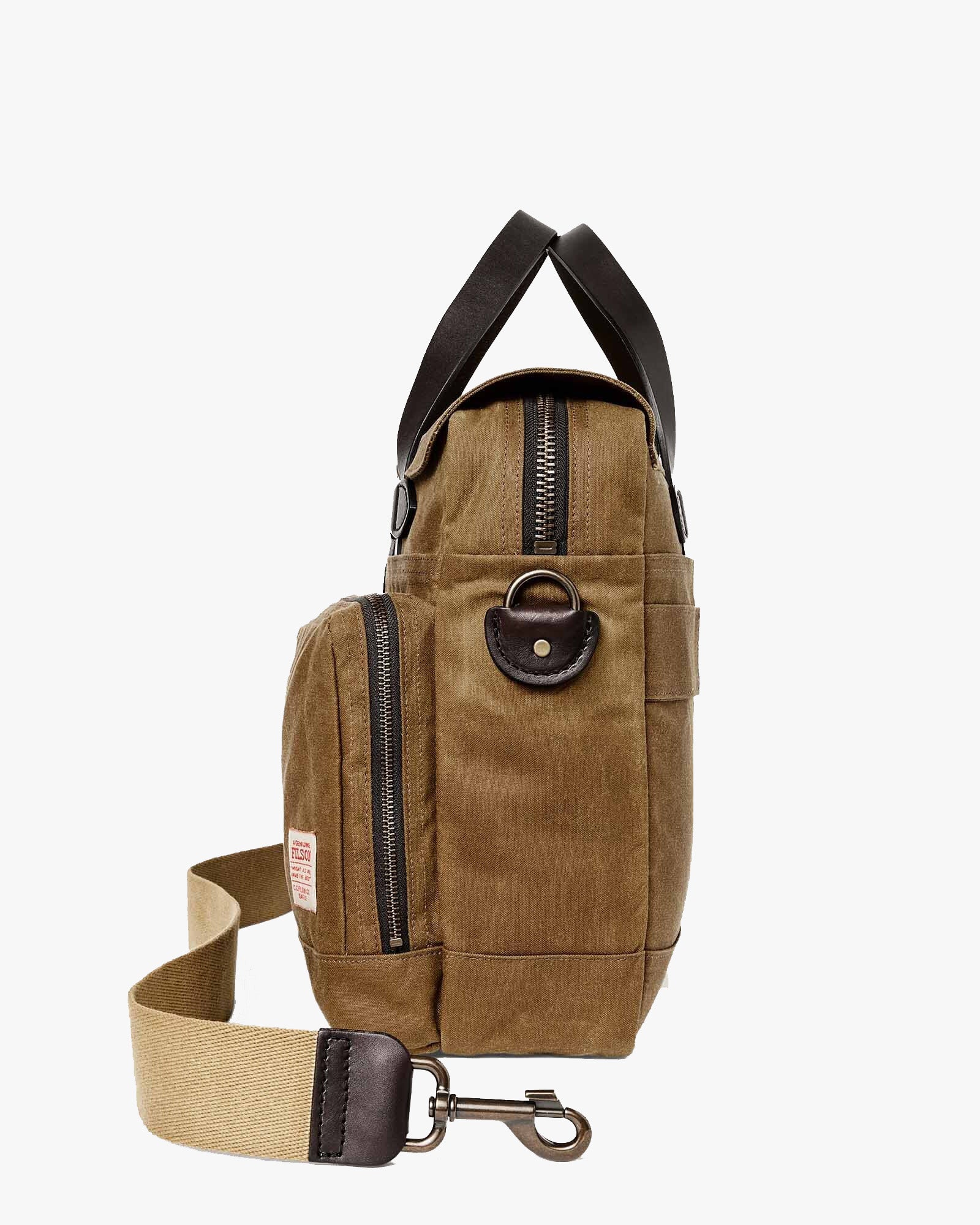 Filson 24 Hour Tin Briefcase - Dark Tan - Image 5