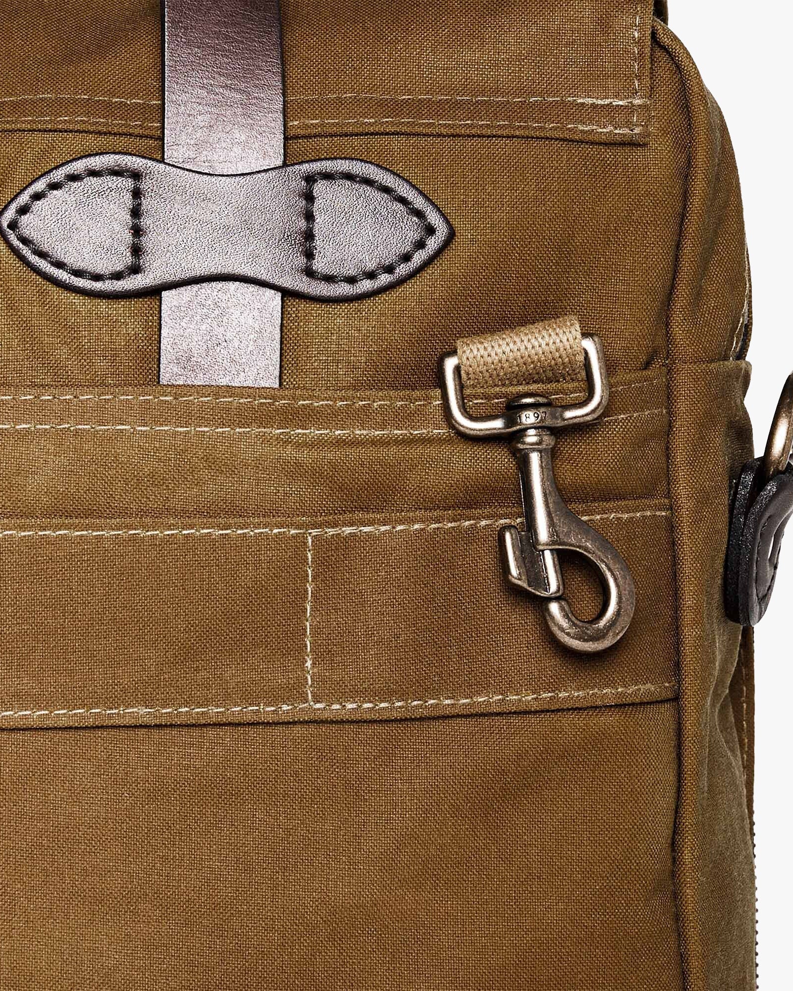 Filson 24 Hour Tin Briefcase - Dark Tan - Image 9