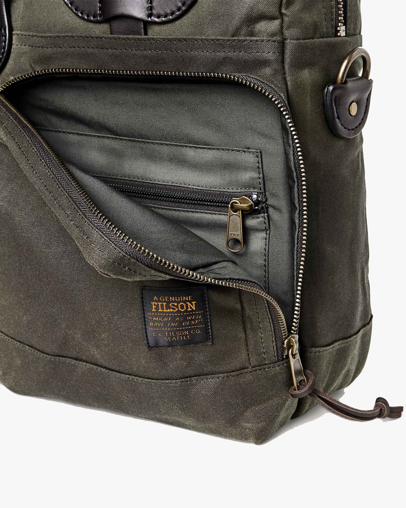 Filson 24 Hour Tin Briefcase - Otter Green - Image 5