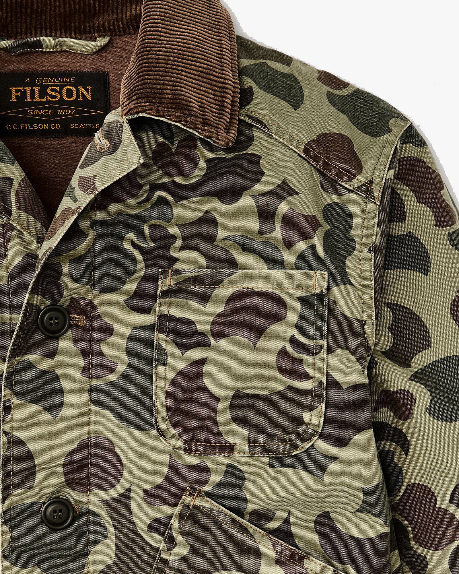 Filson Canvas Outfitter Jacket - Tundra Shrub Camo - Image 4