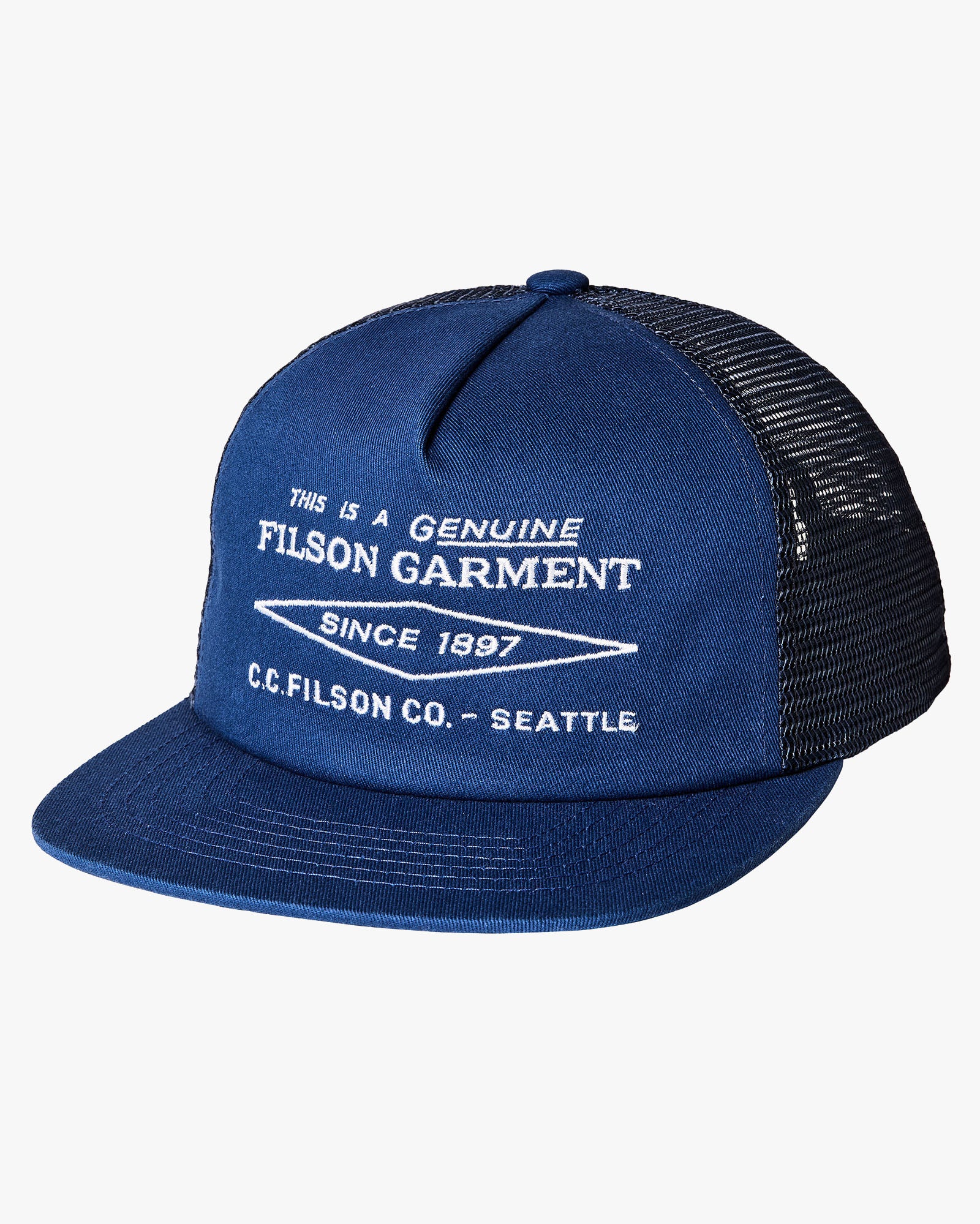 Filson Diamond Trucker Mesh Cap - Blue