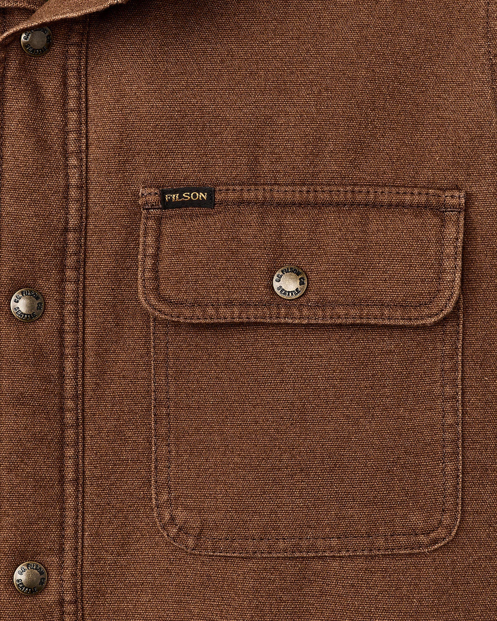 Filson Fleece Lined Jac-Shirt - Brown - Image 5