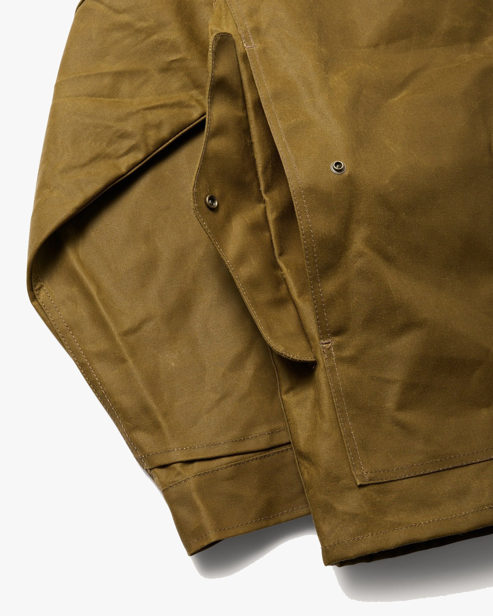 Filson Lined Tin Cloth Cruiser Jacket - Dark Tan - Image 7