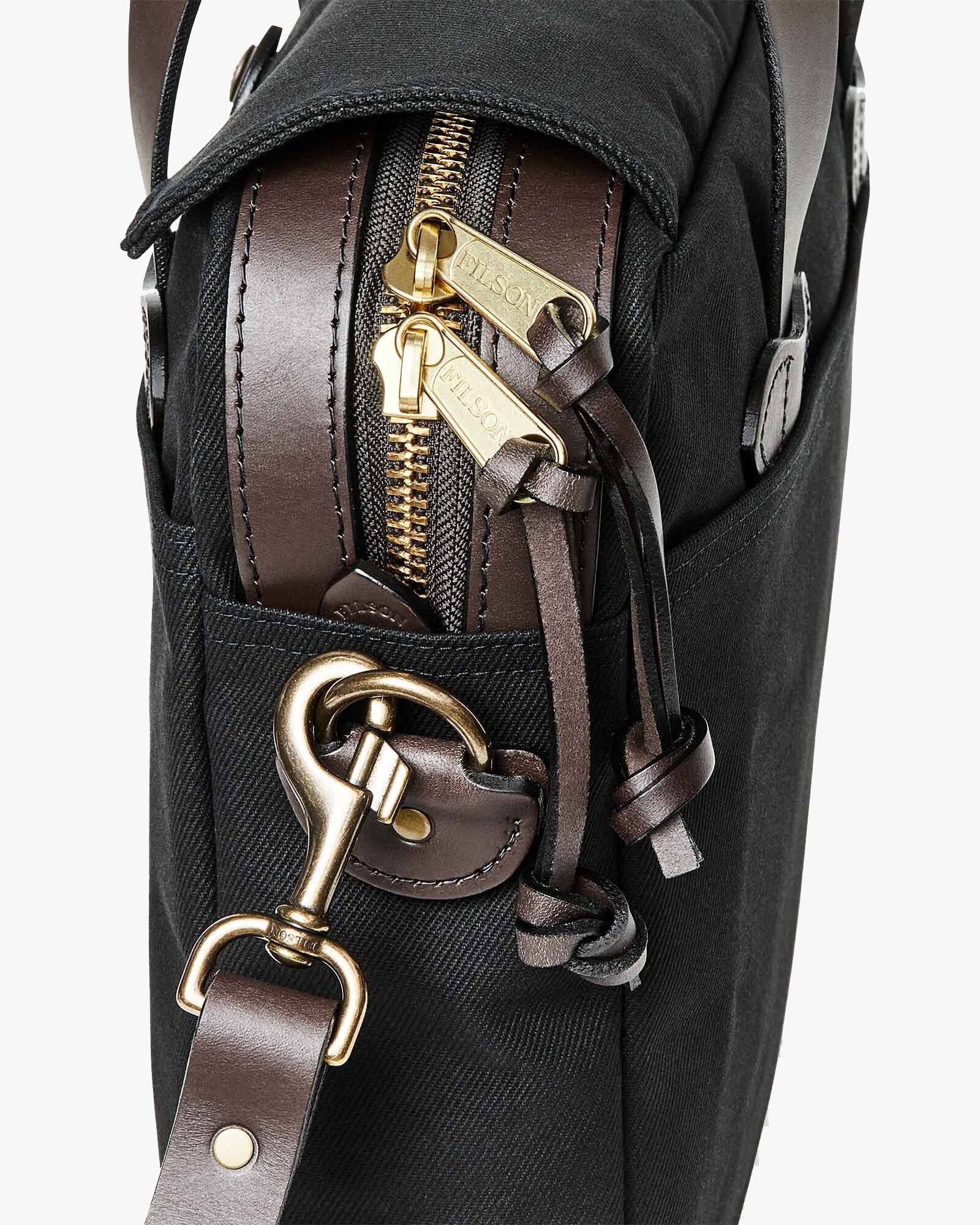 Filson Rugged Twill Original Briefcase - Black - Image 2