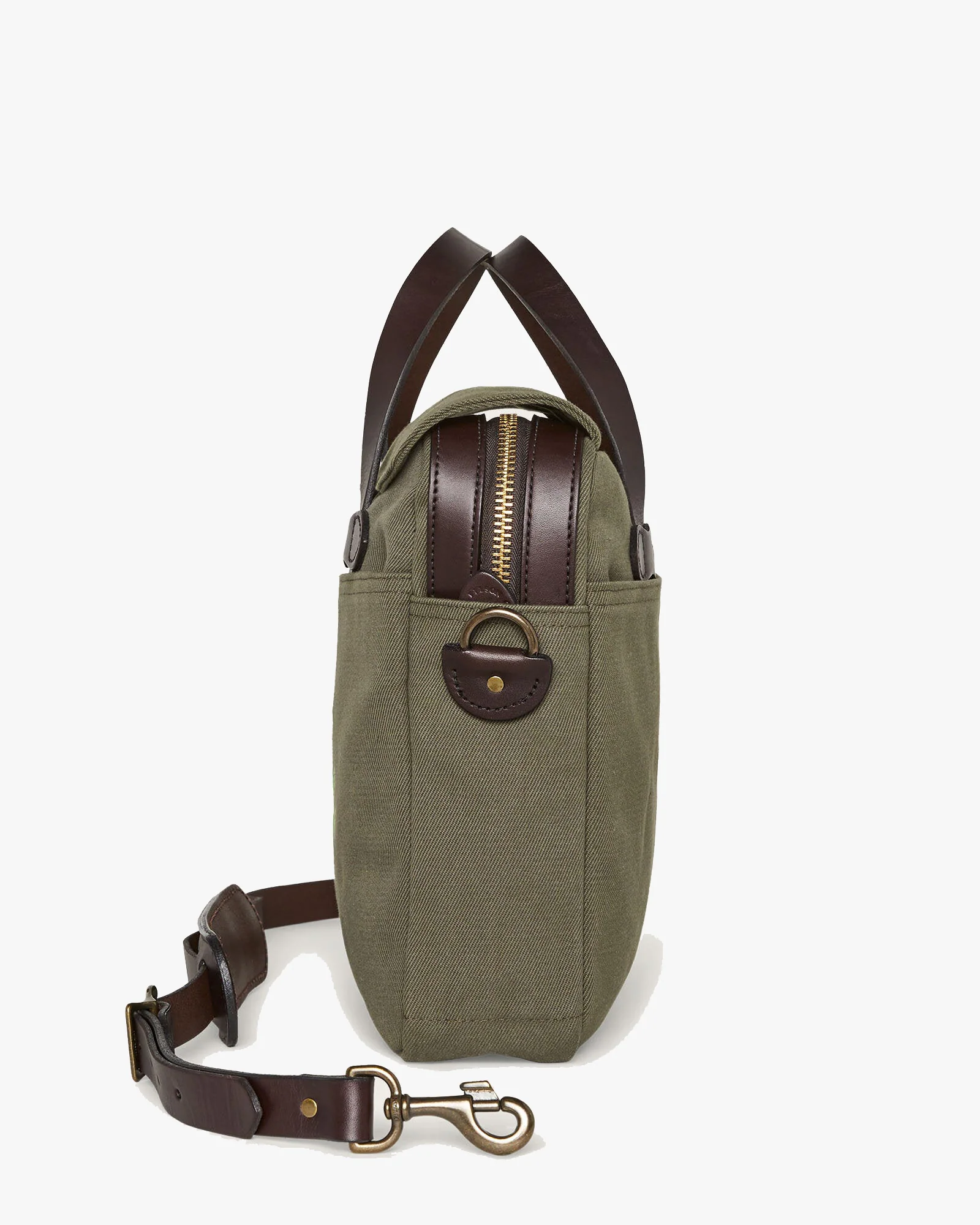 Filson Rugged Twill Original Briefcase - Otter Green - Image 3