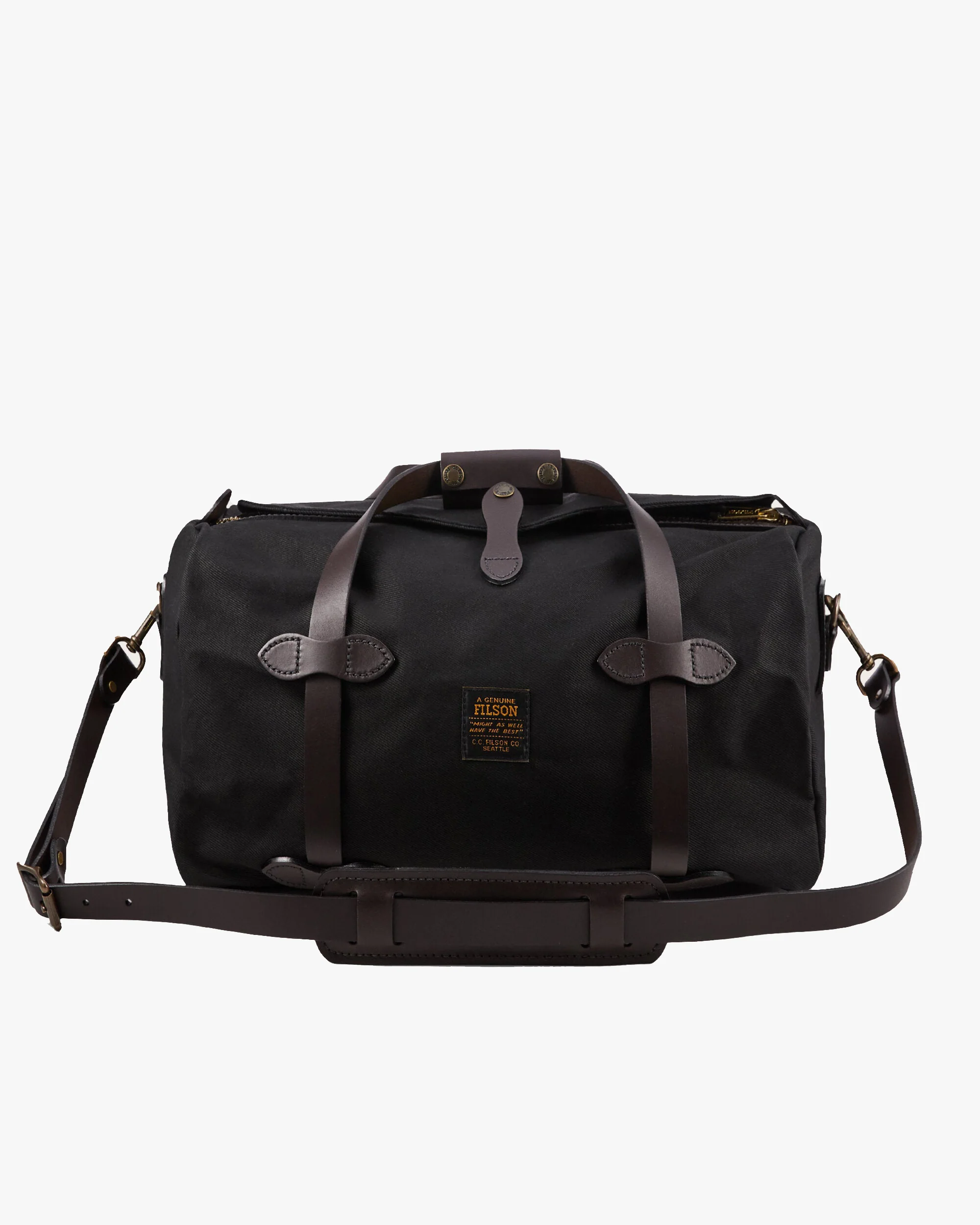 Filson Small Rugged Twill Duffle Bag - Black
