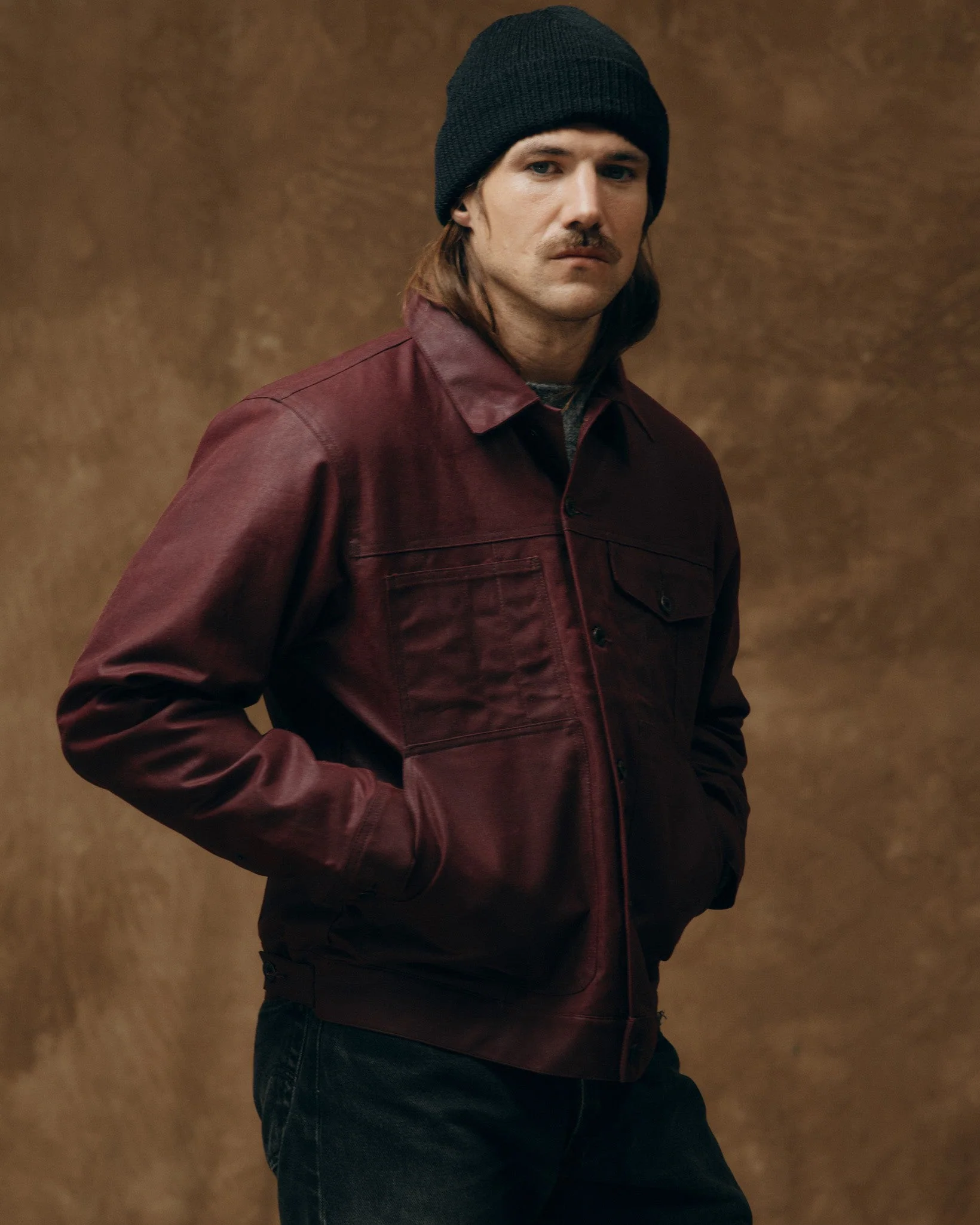 Filson Tin Cloth Short Lined Cruiser Jacket - Fired Brick - Image 3