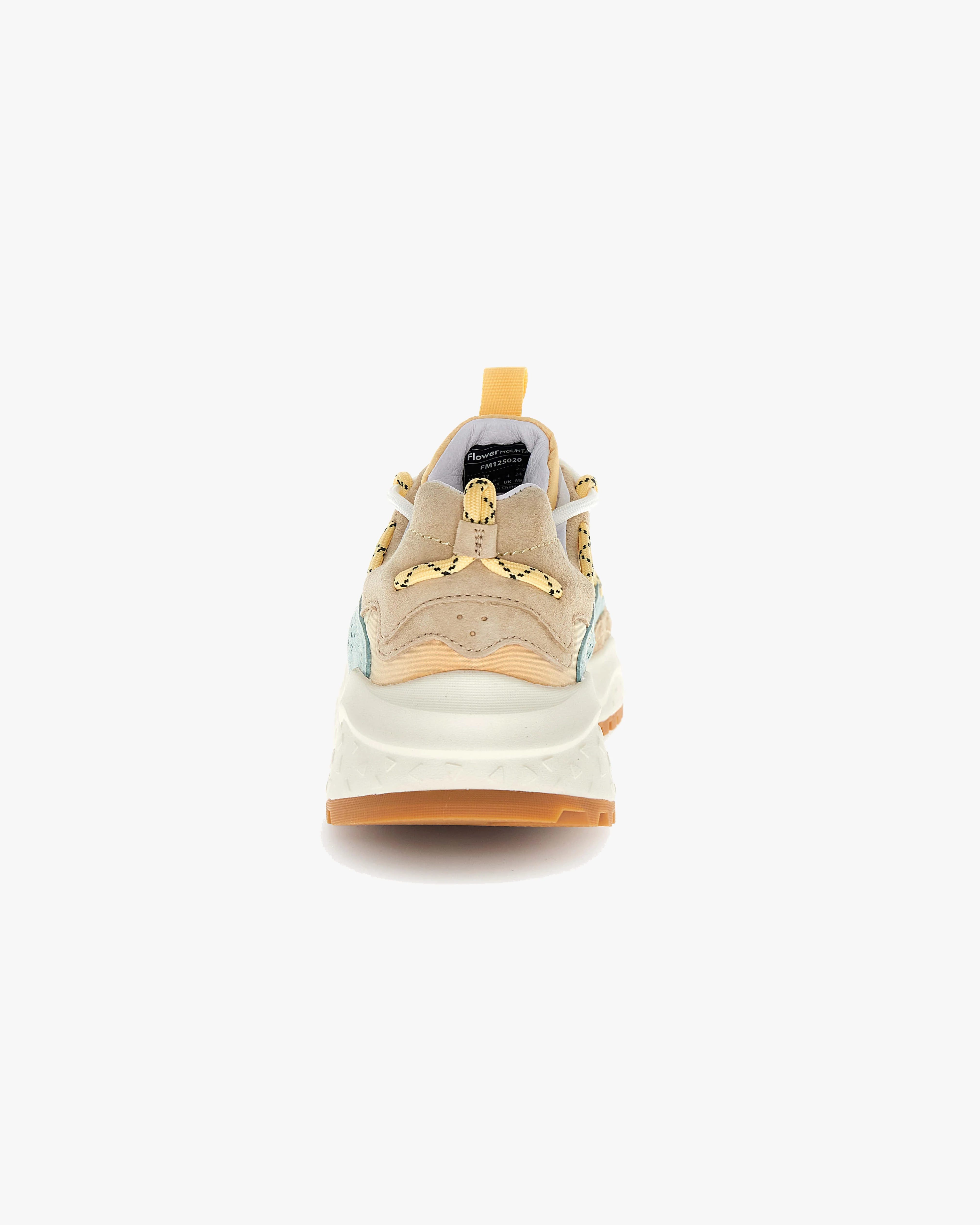 Flower Mountain Womens Yamabushi Suede & Nylon Ripstop - Mentos / Sand / Pale Yellow - Image 5
