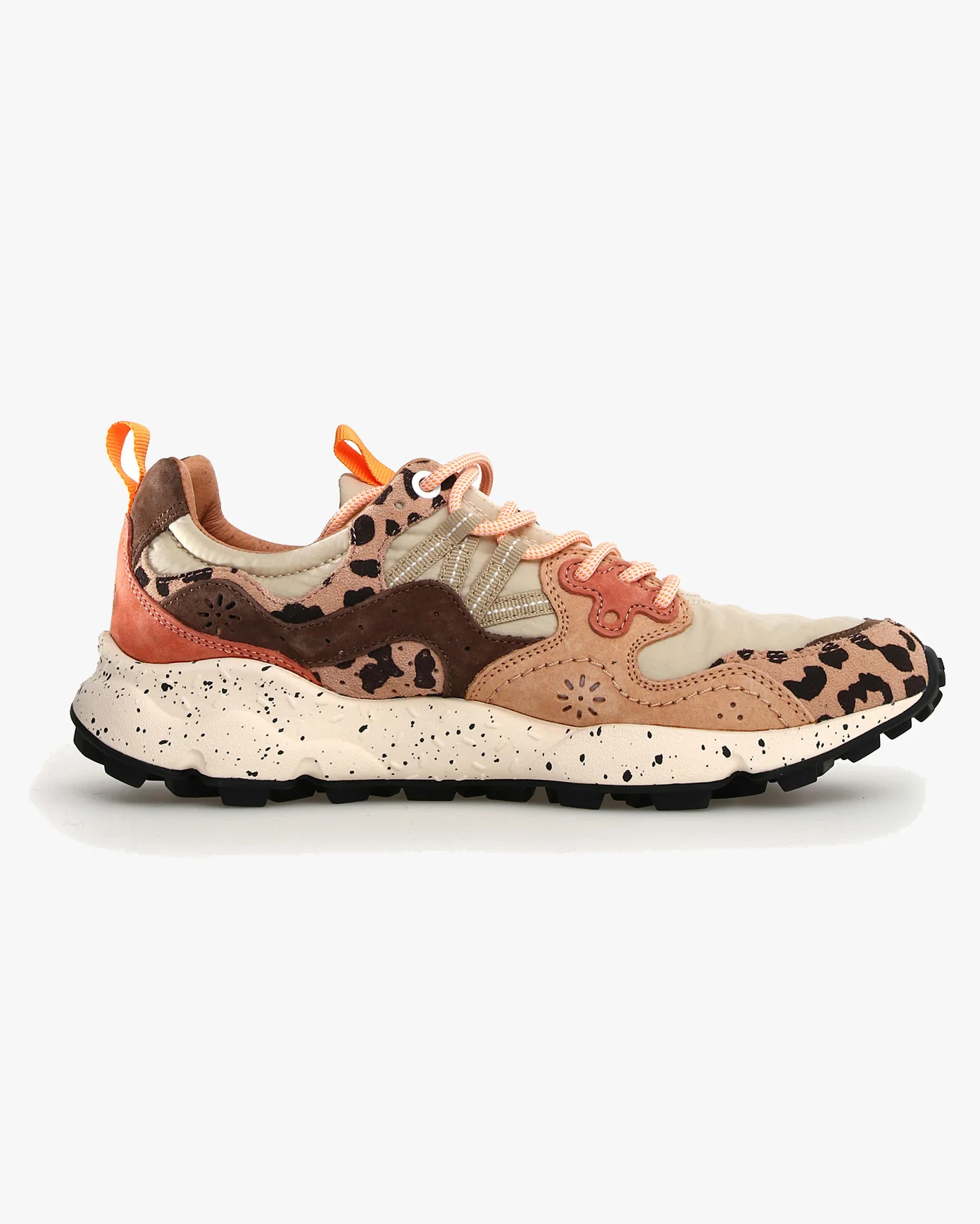 Flower Mountain Womens Yamano 3 Suede Print & Nylon - Beige / Milk / Light Brown - Image 2