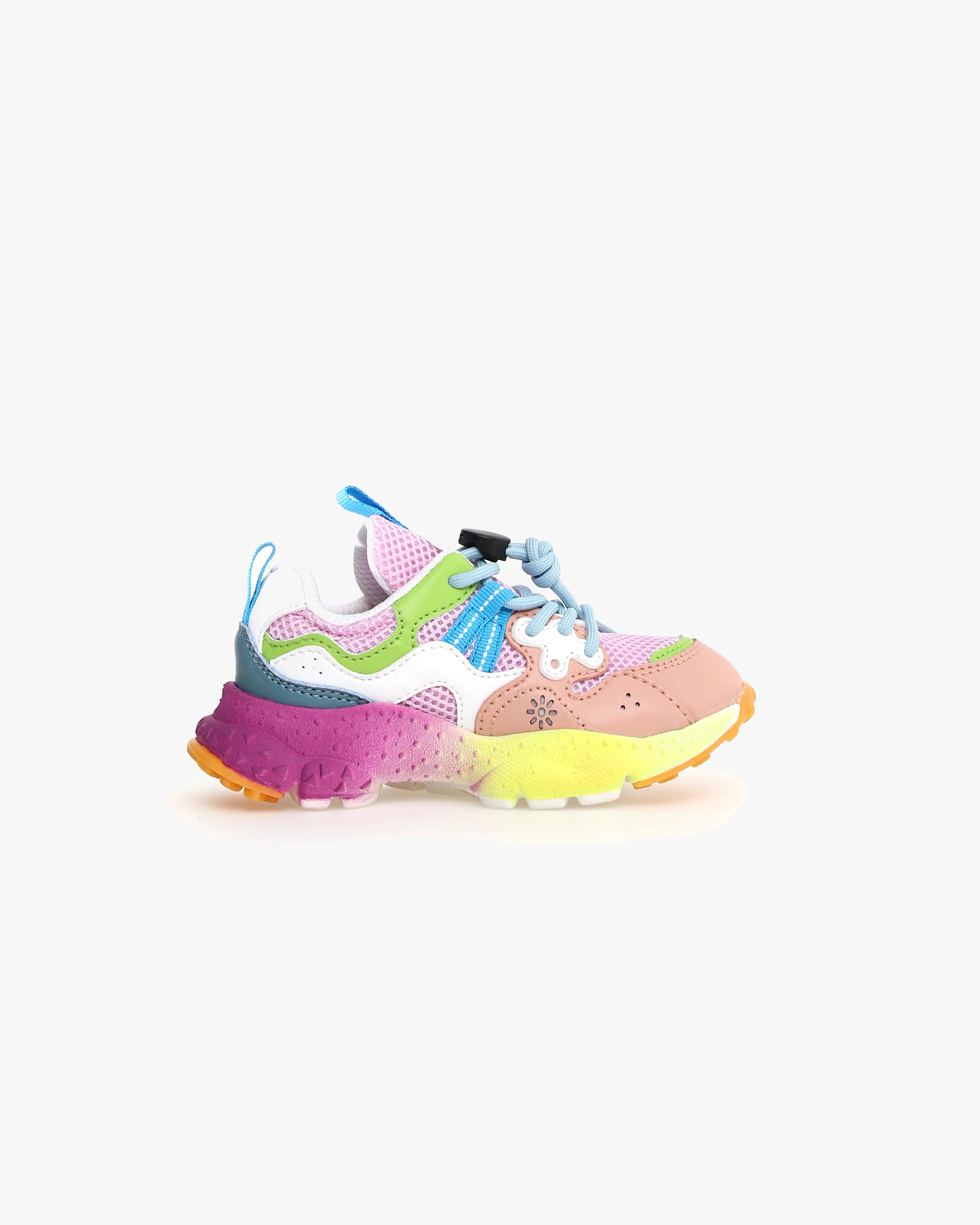 Flower Mountain Kids Yamano 3 E-Calf & Mesh - Grey / Violet / Light Green - Image 3