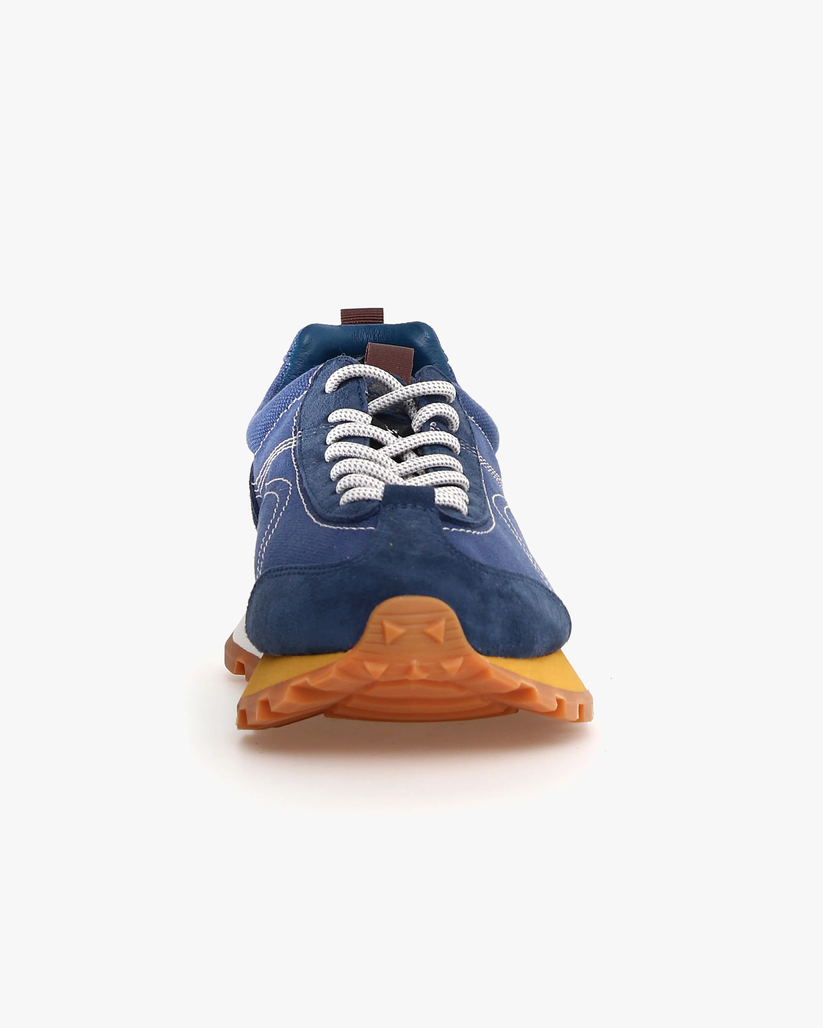 Flower Mountain x Universal Works New Asuka Suede & Canvas - Navy / Brown - Image 4