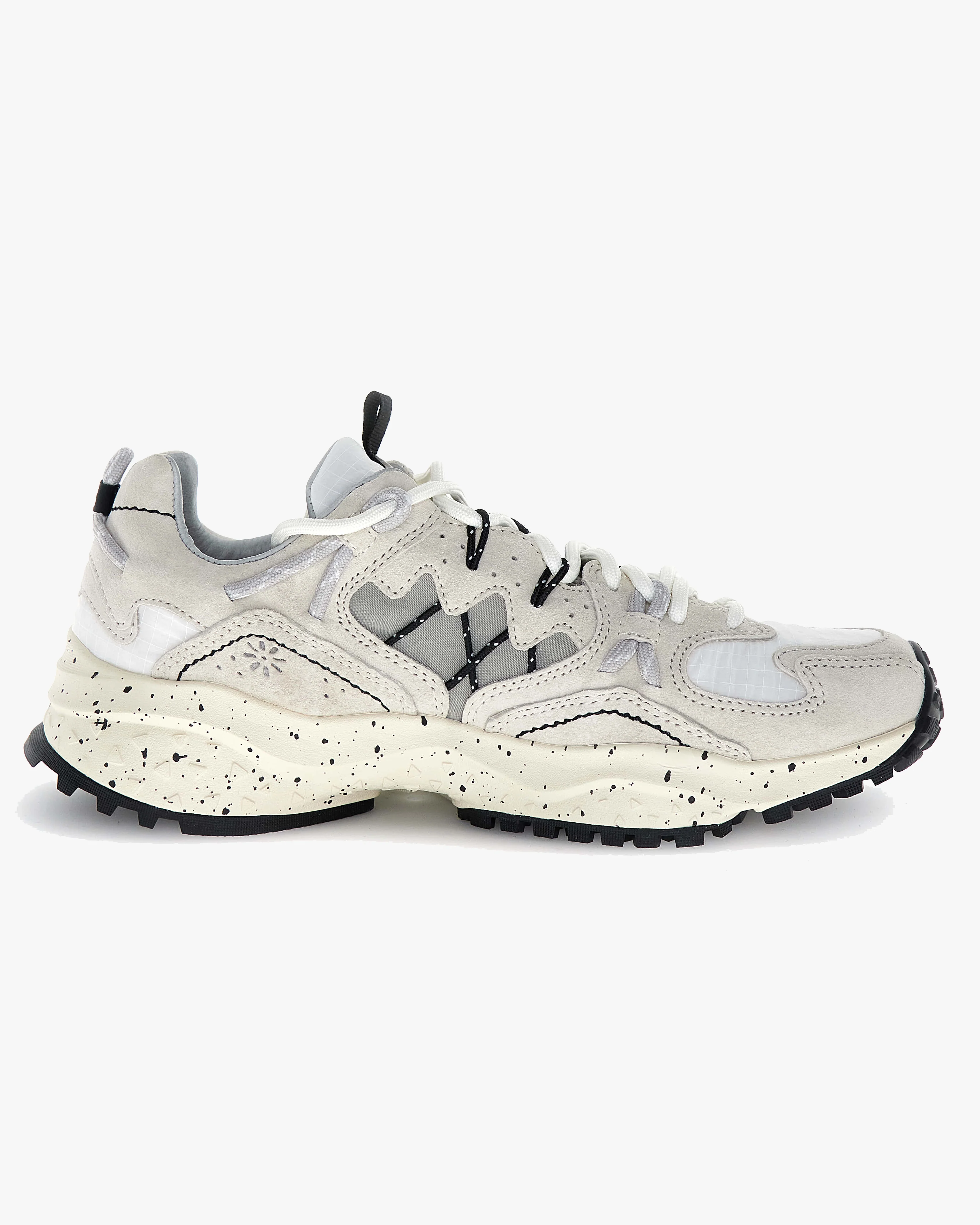 Flower Mountain Yamabushi Suede & Nylon Ripstop - Cream / Off White / Black - Image 3