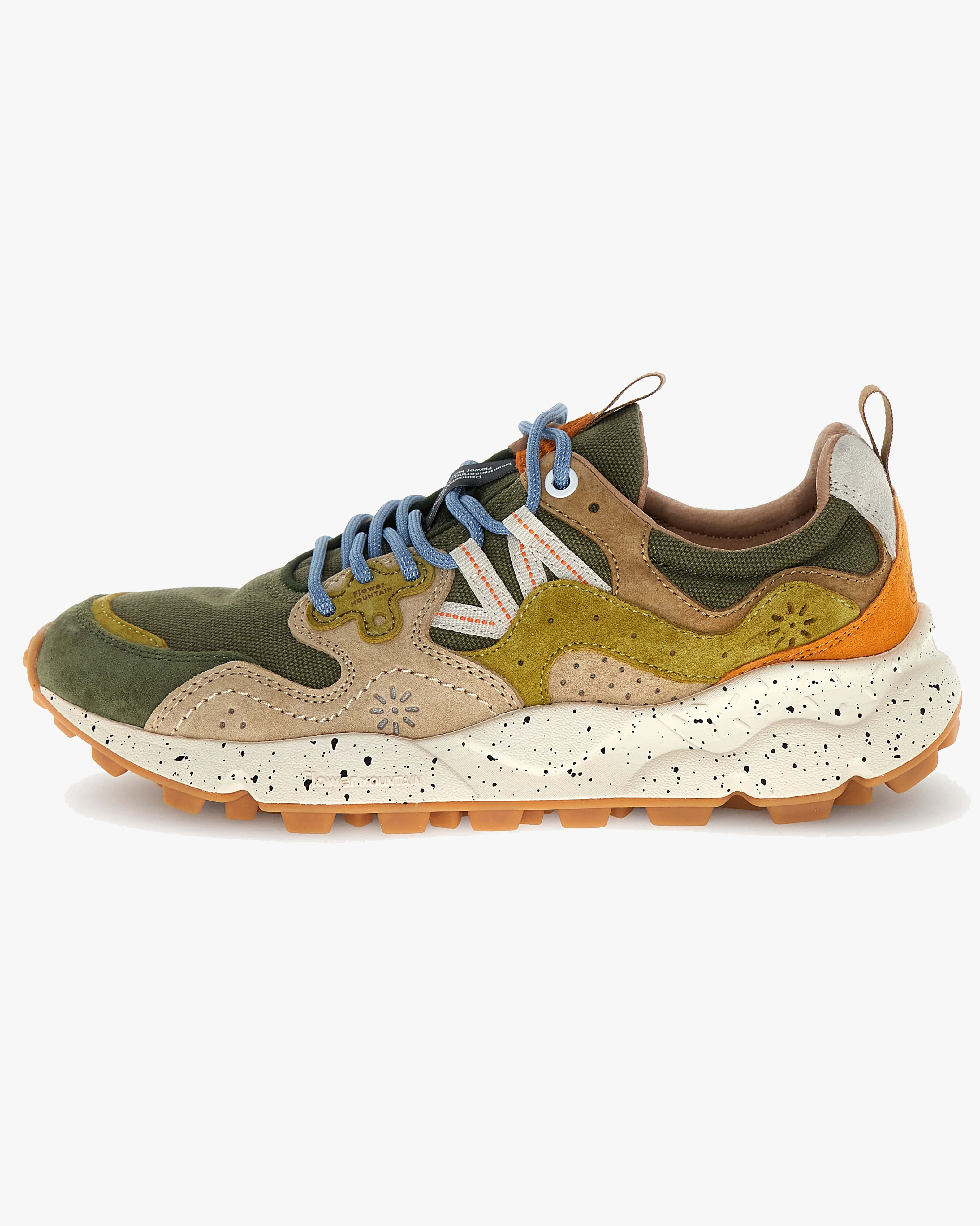 Flower Mountain Yamano 3 Suede & Canvas - Military / Taupe