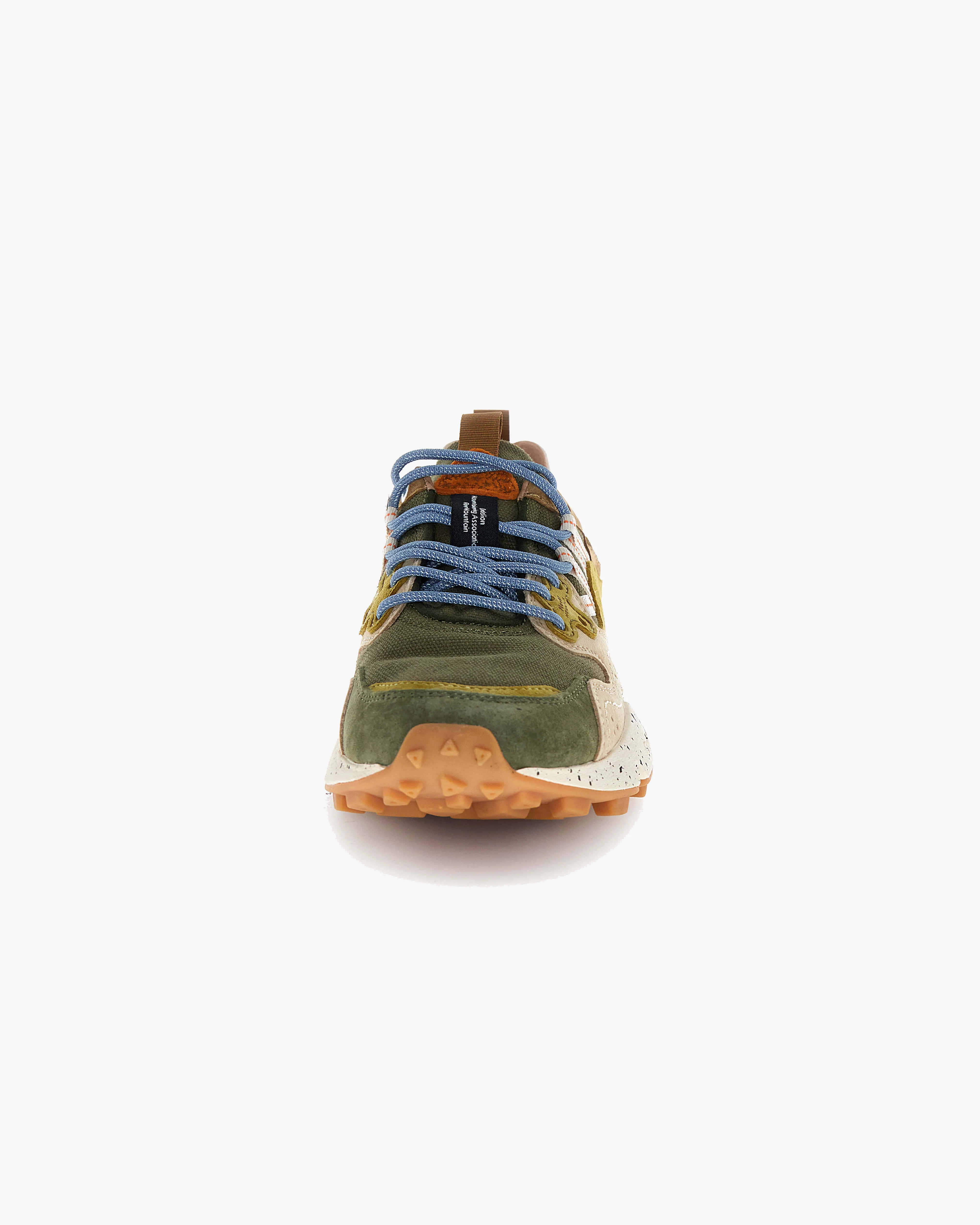 Flower Mountain Yamano 3 Suede & Canvas - Military / Taupe - Image 4