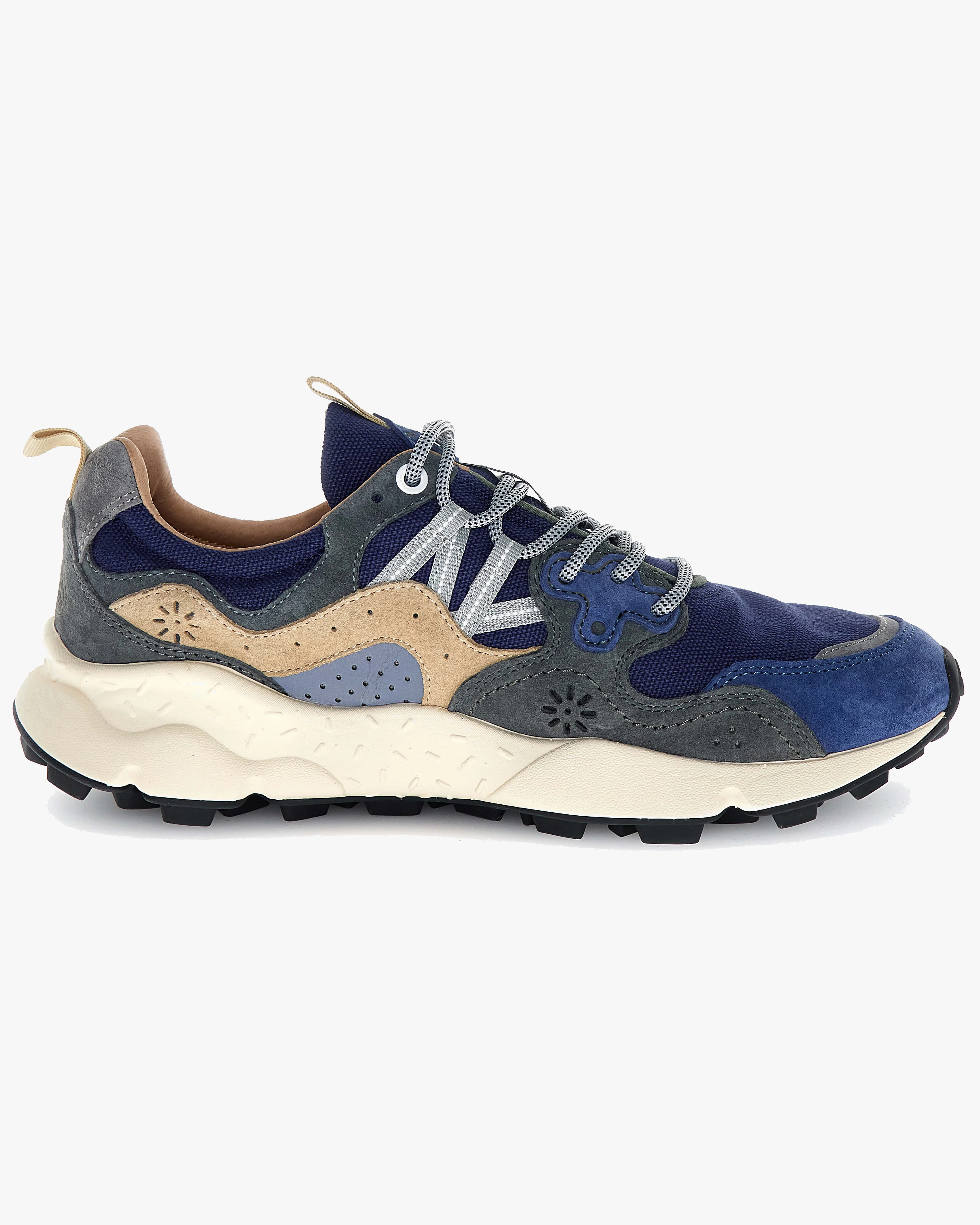 Flower Mountain Yamano 3 Suede & Canvas - Navy / Anthracite - Image 3