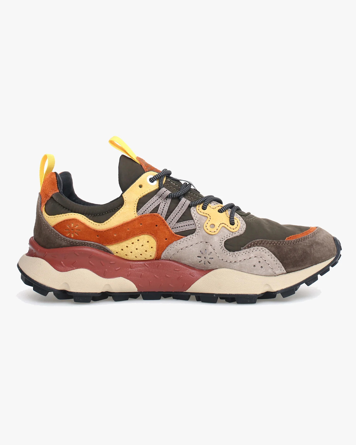 Flower Mountain Yamano 3 Suede & Nylon - Grey / Yellow - Image 2
