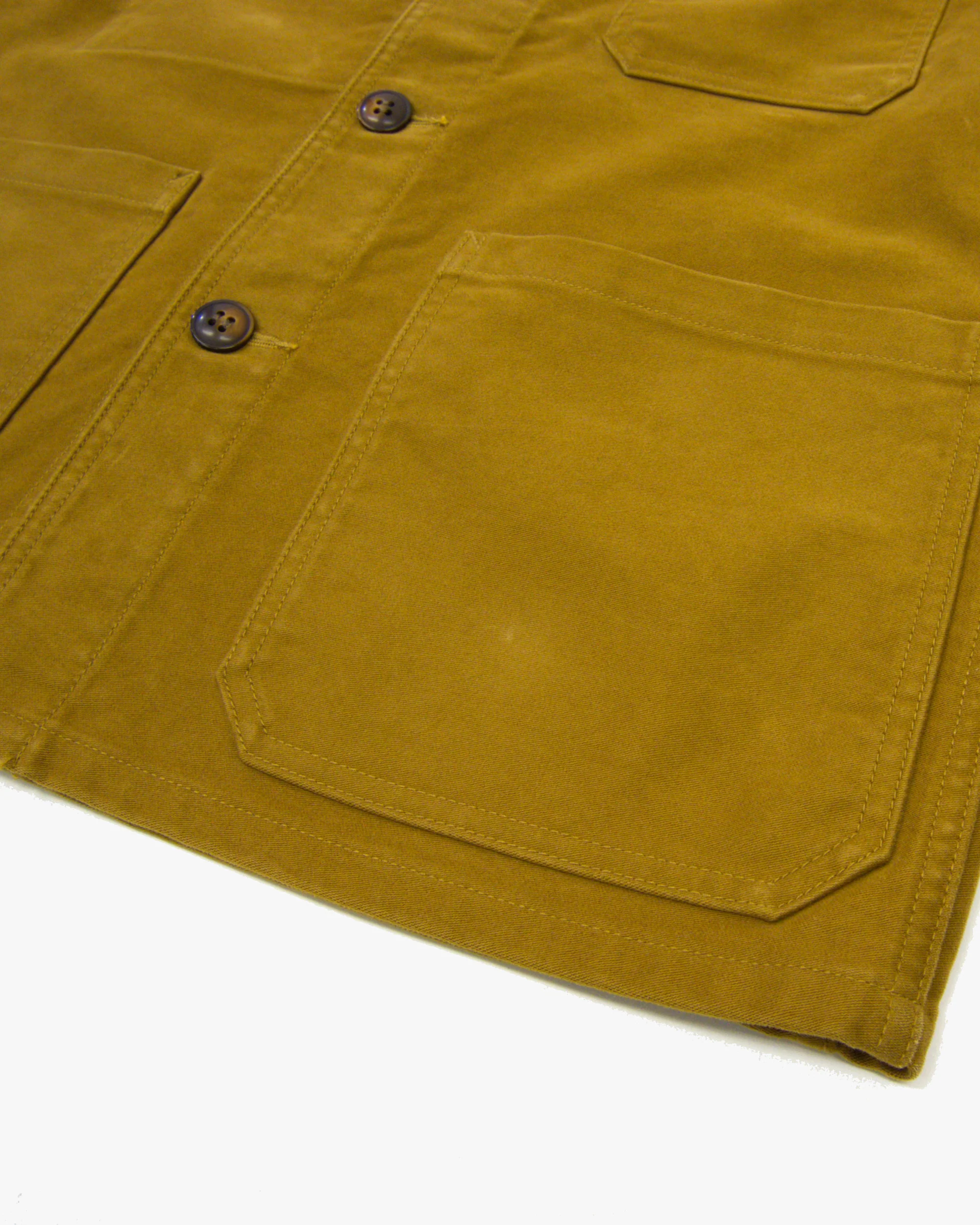 FOB Factory F2373 French Moleskin Jacket - Khaki - Image 3