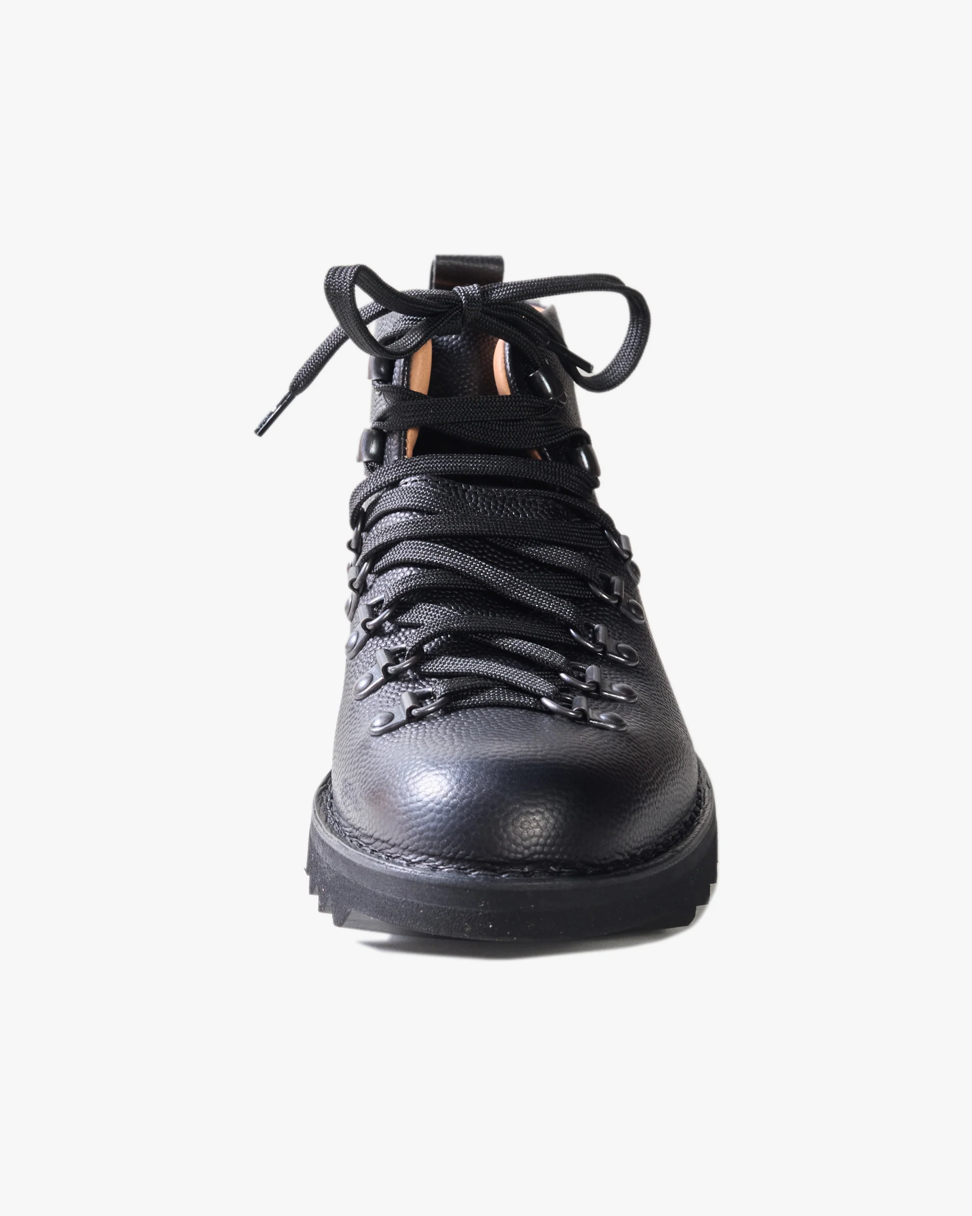 Fracap M120 Magnifico Leather Boots - Arancia Black / Black Ripple Sole - Image 4