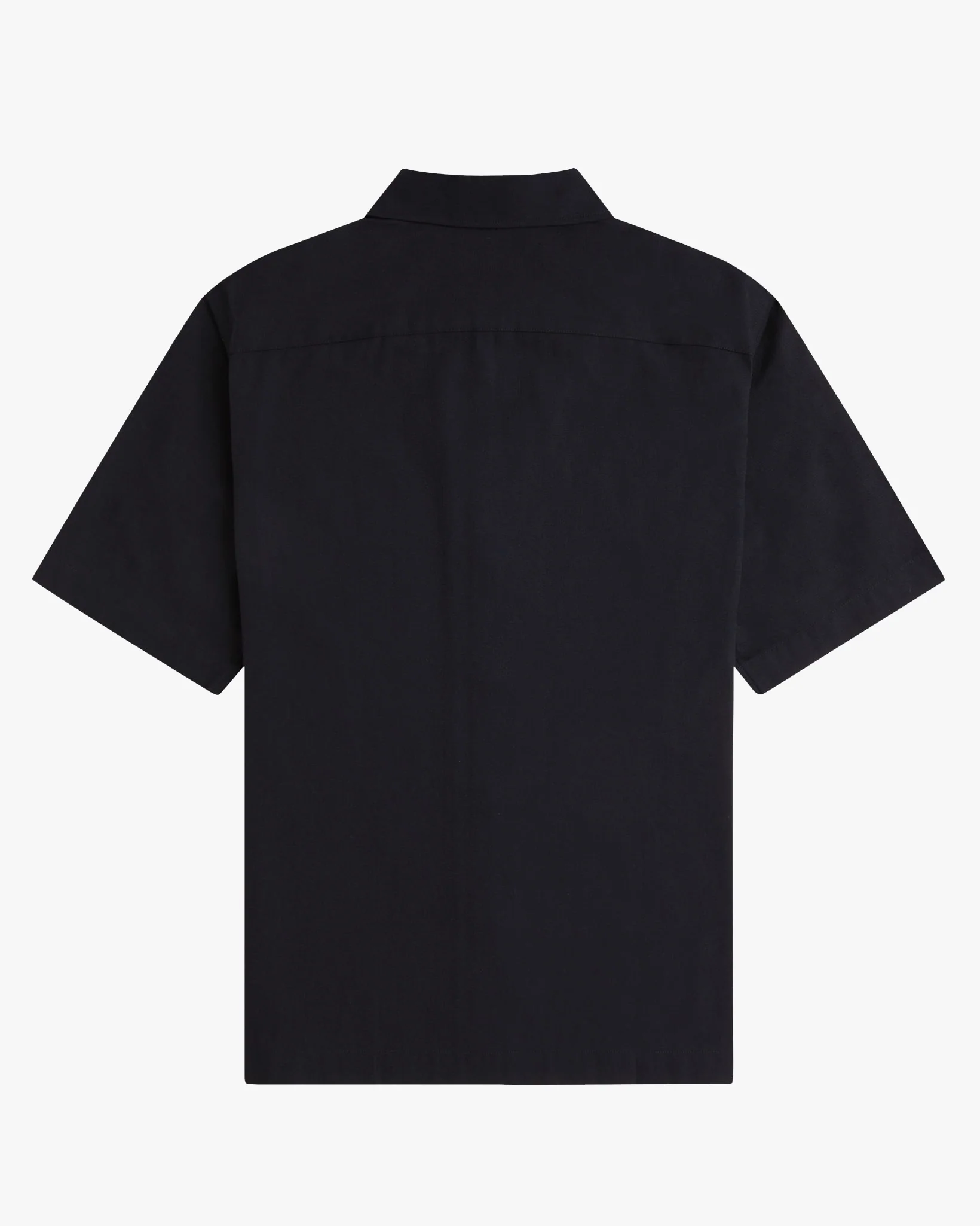 Fred Perry Basket Weave Beach Shirt - Black - Image 6