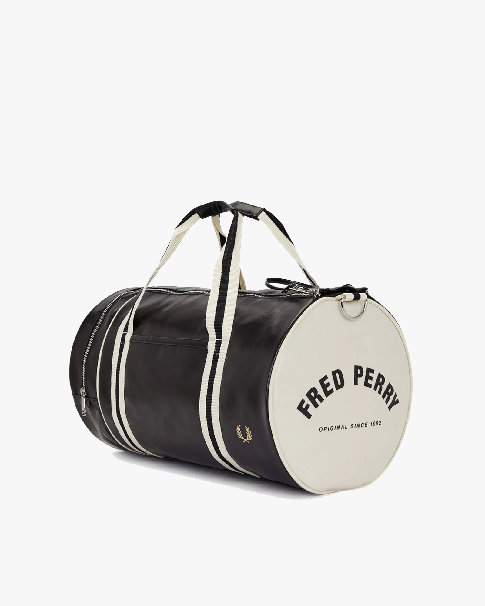 Fred Perry Classic Barrel Bag - Black / Ecru - Image 5